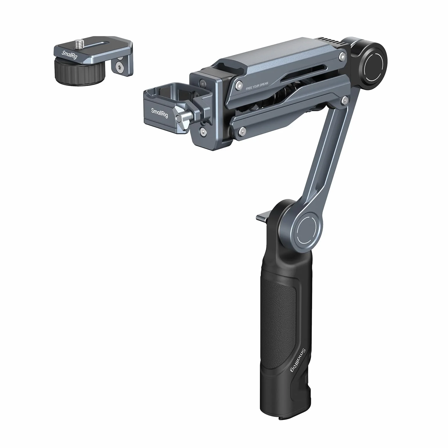 SMALLRIG Ręczne Ramię Amortyzatora, Wyposażone w Sprężynę i Hydrauliczny System Tłumienia, do DJI Osmo Pocket 3/4, do GoPro HERO13, do Insta360 X5/4/3, Maksymalne Obciążenie 600 g - 5508