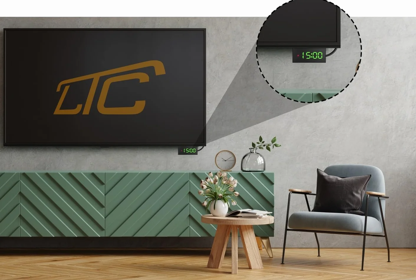 LTC Mini DVB-T2 HD Stick Receiver, H.265 HEVC dekoder, Full HD 1080p, programowalny pilot zdalnego sterowania 2 w 1, nagrywanie PVR, USB, HDMI, czujnik podczerwieni, czarny