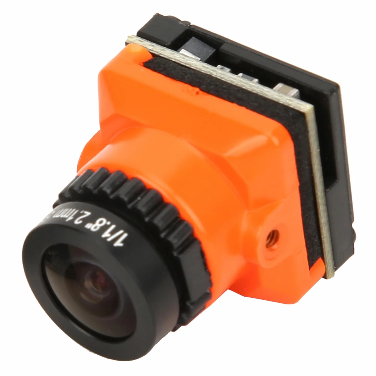Kamera Oumefar FPV o Wysokiej Rozdzielczości 1500TVL 2,1 MM Obiektyw OSD dla Drona Quadcoptera FPV Pomarańczowa Kamera Drone