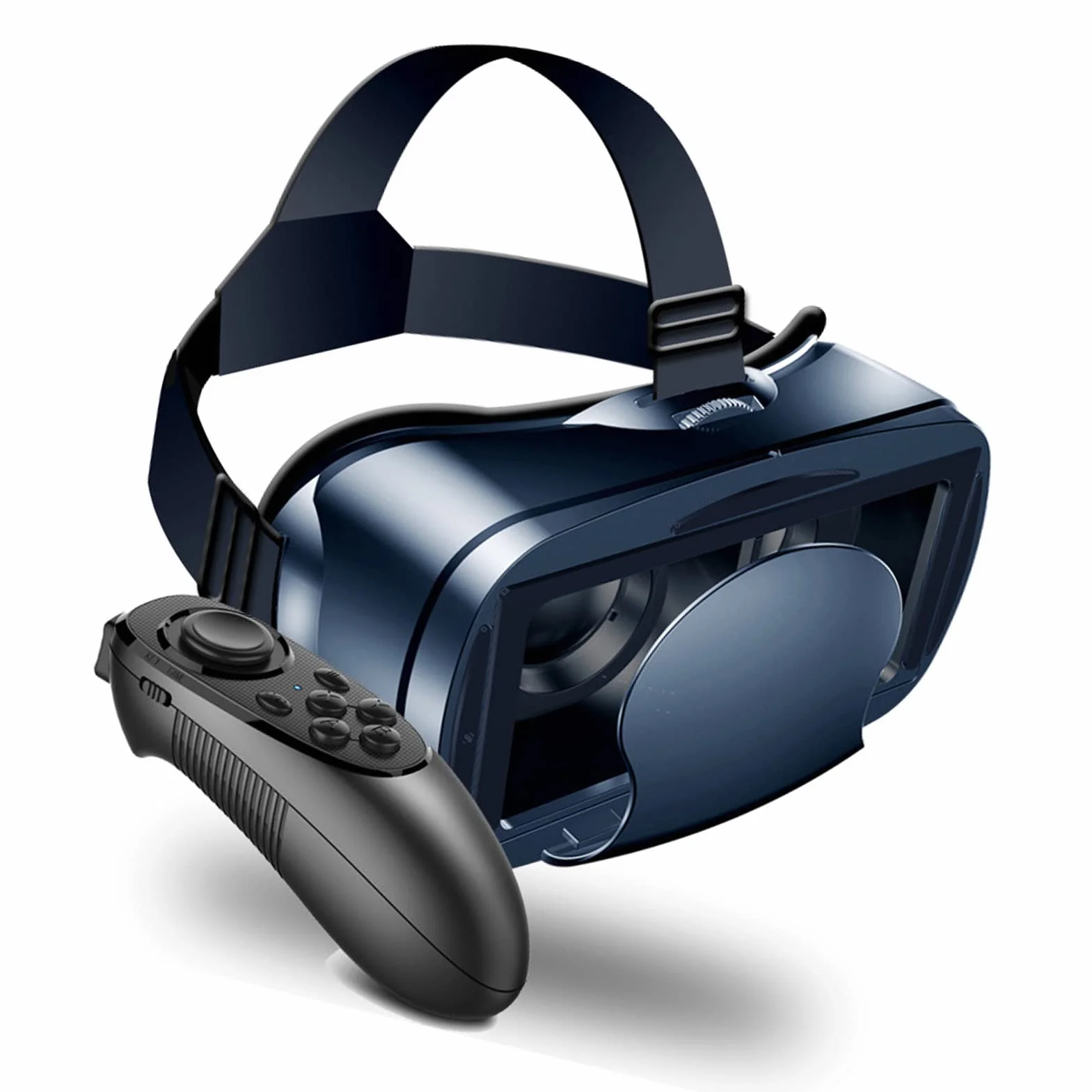 Okulary Wirtualnej Rzeczywistości, Ochrona Oczu Przed Niebieskim światłem, Zestaw Słuchawkowy 3D VR Pro z Pilotem, Okulary VR do Telefonu Komórkowego