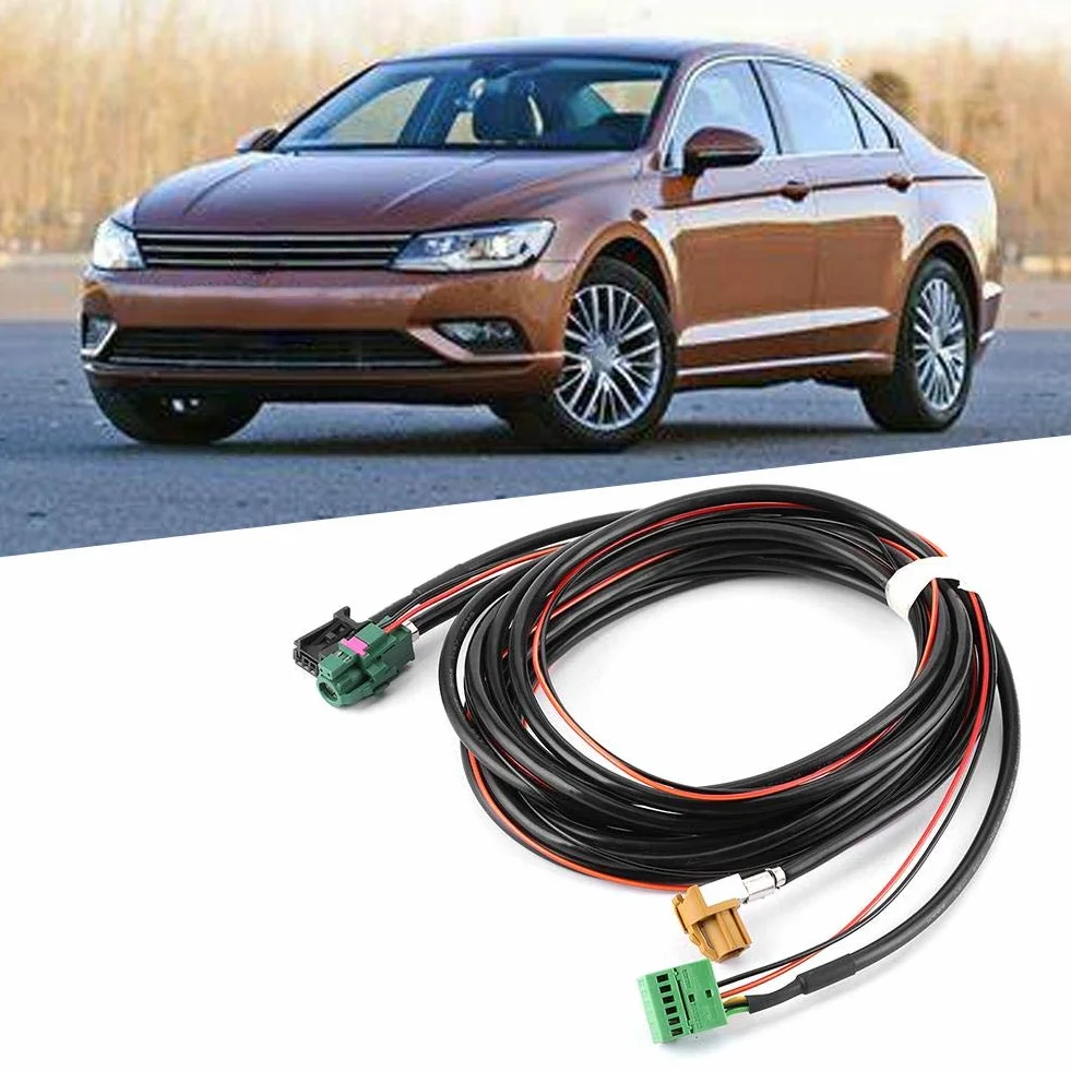 Carplay wiązka przewodów Aux IN Carplay, kabel przełączający, MIB Carplay MQB telefon AUX USB wiązka kabli 5G0 035 222 E5Q0 035 724 pasuje do