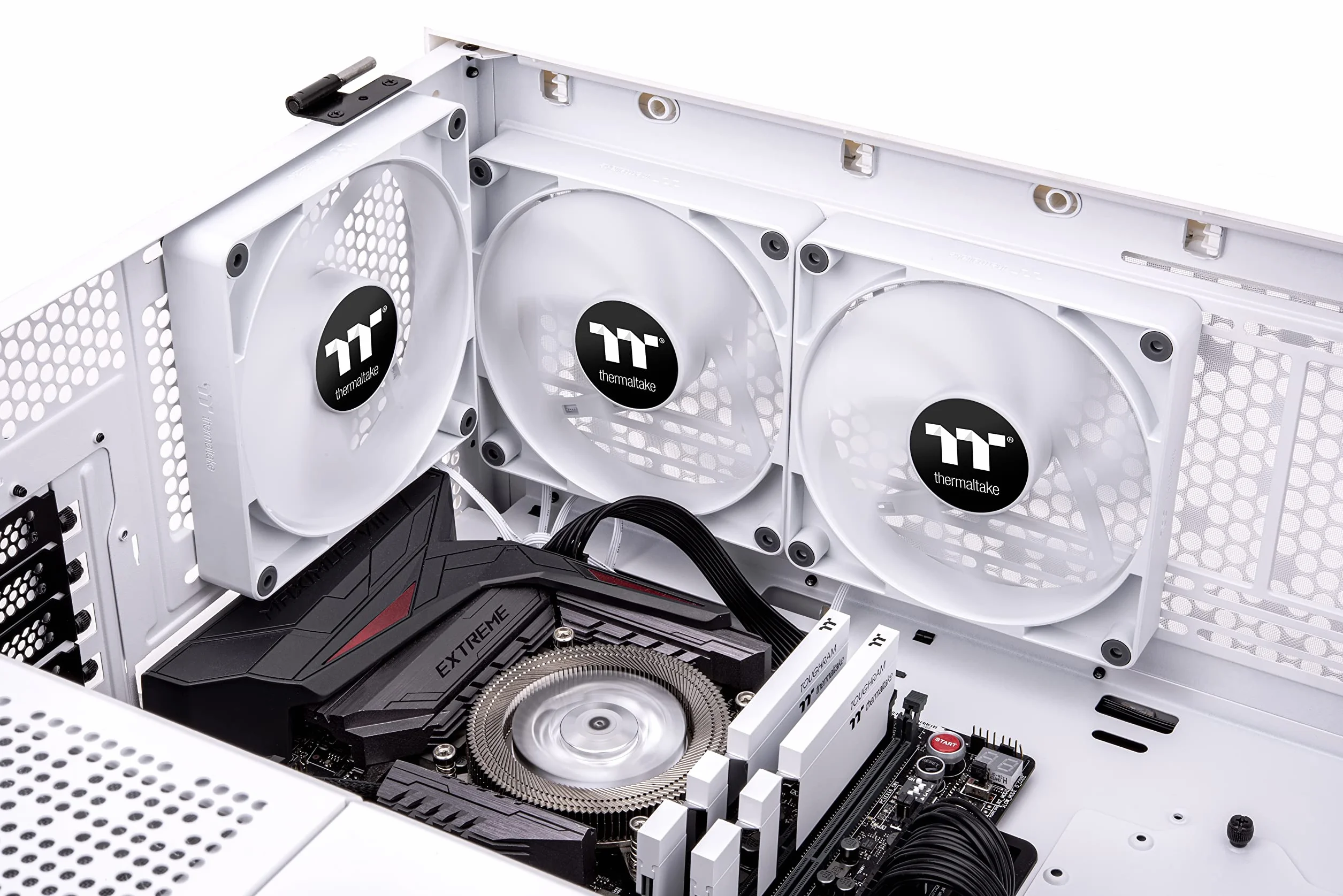 Thermaltake CT140 PC Cooling Fan White | 2 Pack