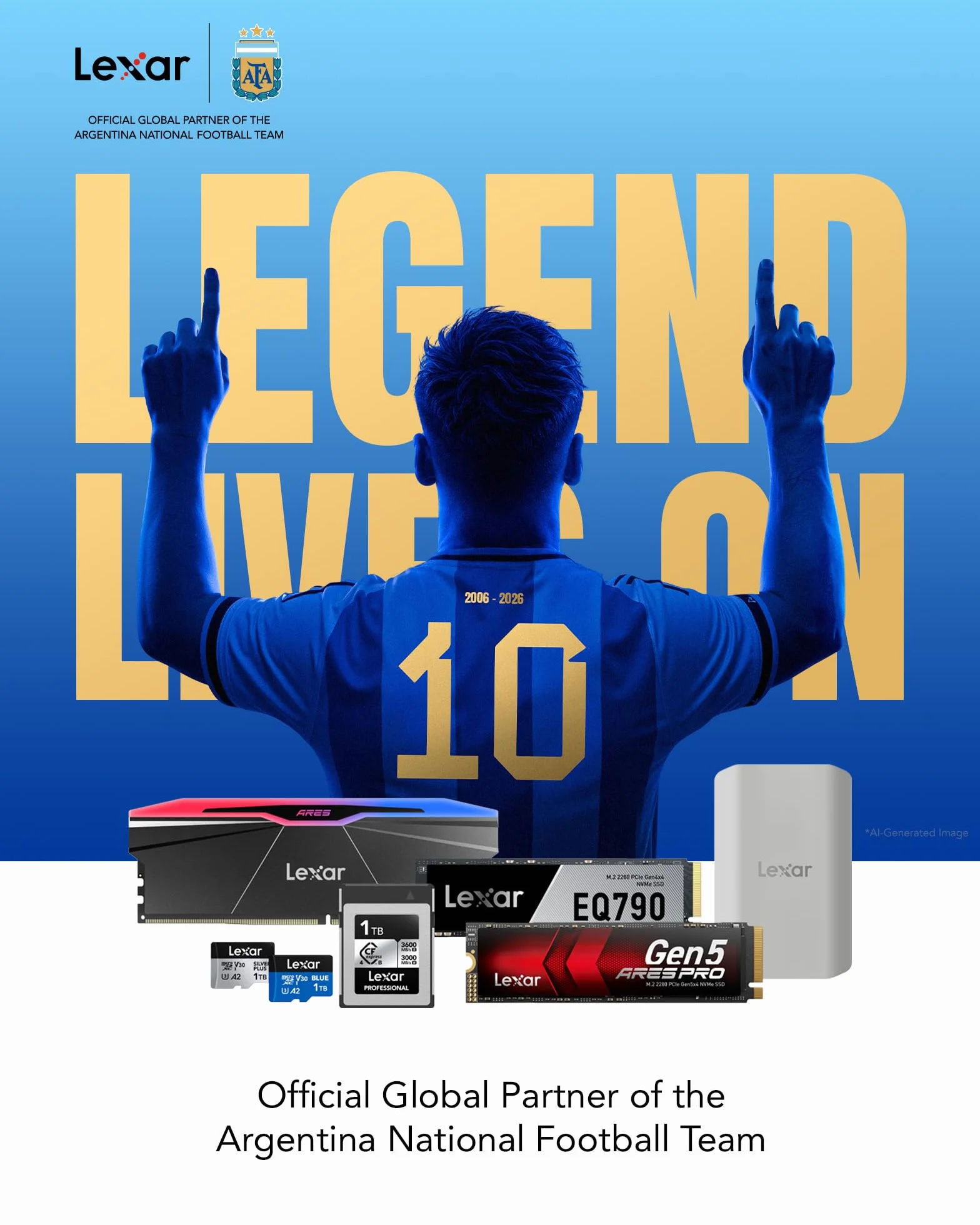 Lexar Niebieska karta micro SD 128 GB, odczyt do 160 MB/s, karta microSDXC UHS-I, klasa 10, U3, V30, A2, wideo Full-HD i 4K, szybka karta pamięci do smartfonów, tabletów, kamer sportowych