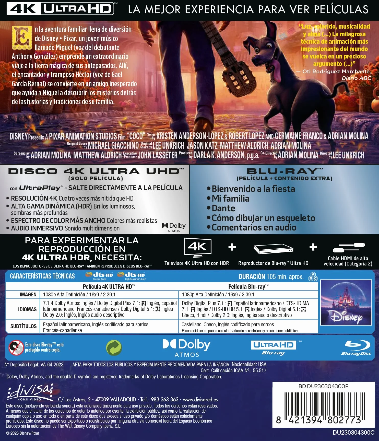 Coco 4K UHD Blu-ray