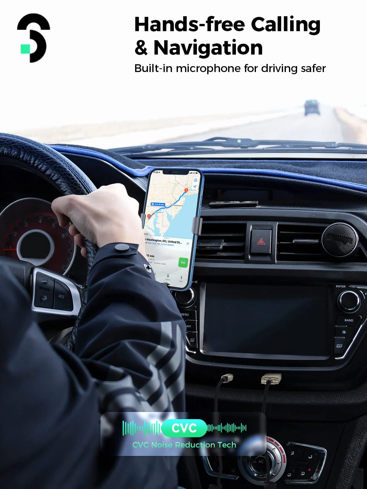 Samochodowy adapter Bluetooth Aux, odbiornik 5.1 Bluetooth z mikrofonem do muzyki i zestawu głośnomówiącego, kompatybilny z domowym zestawem stereo, słuchawkami, głośnikami itp.
