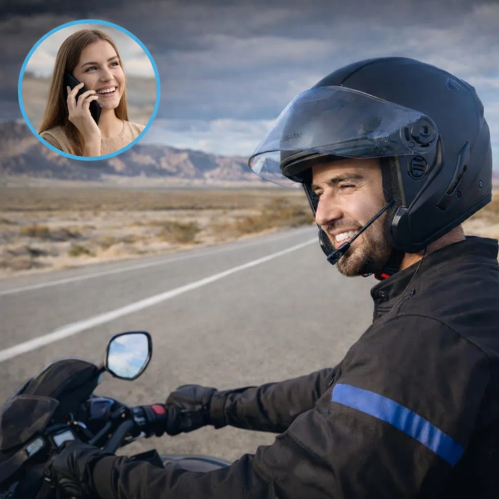 Wodoodporne słuchawki Bluetooth do kasku motocyklowego | Ultra cienkie uniwersalne słuchawki z mikrofonem domofonowym