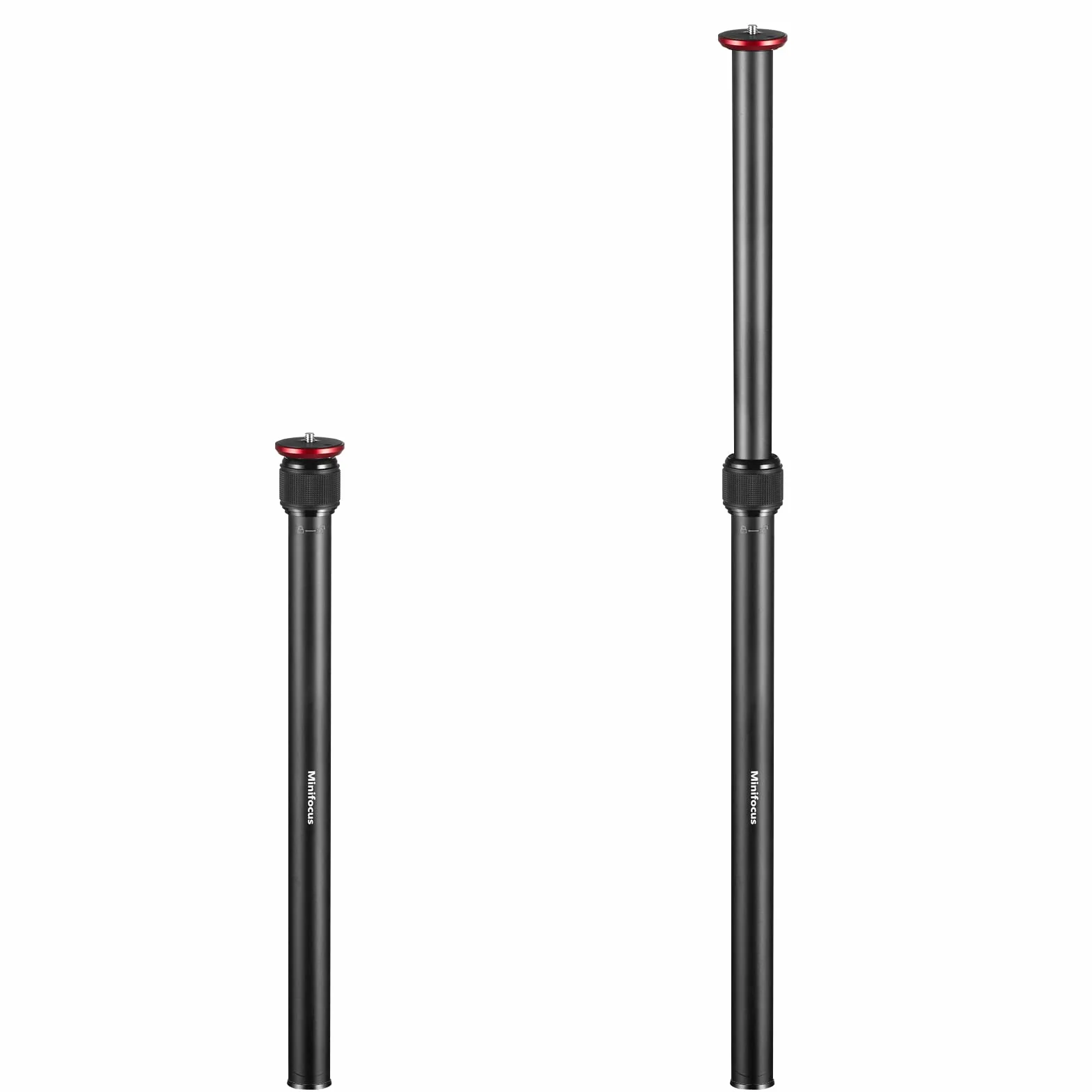 Przedłużenie statywu, 2 sekcyjne kolumny środkowe, rura przedłużająca do statywu ze stopu aluminium 23,4", drążek teleskopowy ze śrubą 1/4", 3/8", kompatybilny ze statywem/gimbalem/kamerą, maksymalne