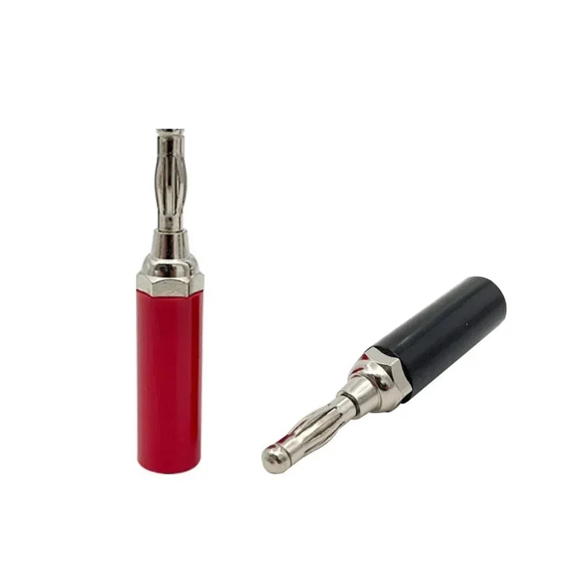 20/80/200 szt. 4 mm Kabel adaptera kabla audio Złącze głośnika Nikl/chromowanie terminal jack audio bananowy(40 Black)
