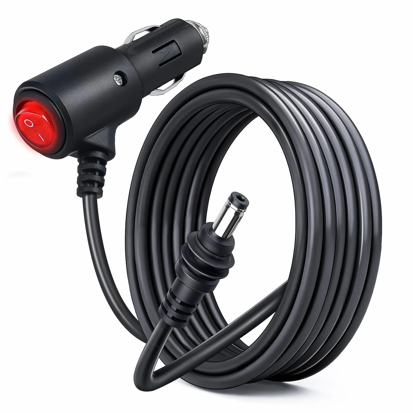 dla Starlink Mini Kabel 3m, Wodoodporny IP66 Kabel Zapalniczkę Adapter 12V DC Z Przełącznikiem, 18AWG Wodoodporny Kabel Zastępczy do Kampera, Przyczepy Kempingowej Furgonetki