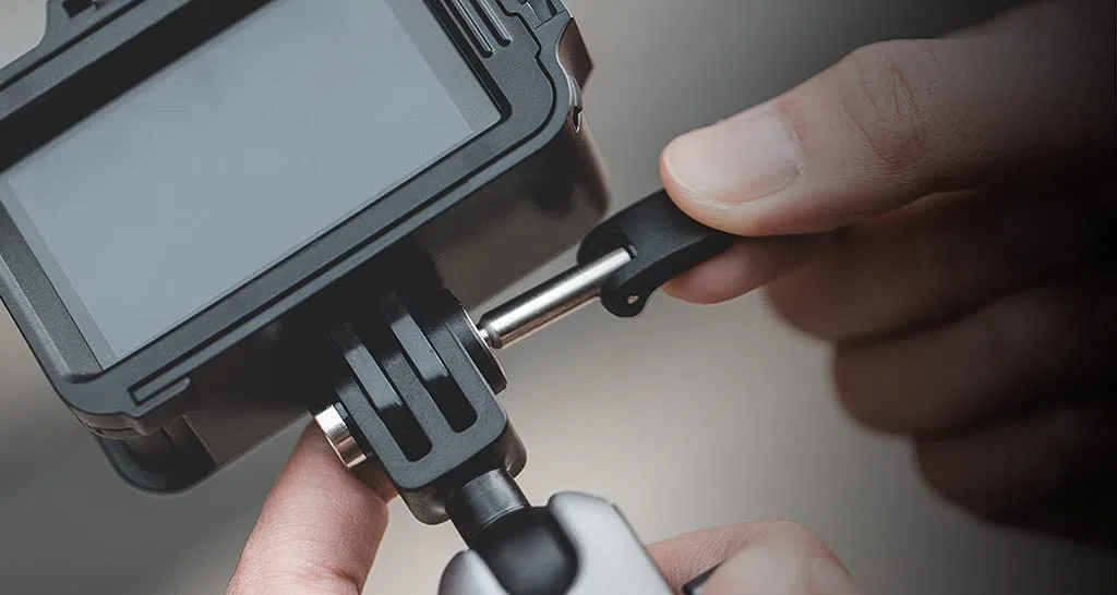 PGYTECH Uchwyt na kierownicę kamery sportowej do kamer, kamer sportowych w tym GoPro /insta360, Apple/Android i mikrofon (P-GM-137), czarny