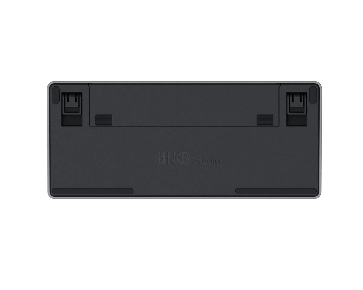 HHKB - Klawiatura Happy Hacking Keyboard Studio (Bezprzewodowa, Bluetooth, Przewodowa, USB-C, Cicha, Mac, Windows, Snow (Czysta biel), Drukowane nakładki klawiszy (CHARCOAL/CZARNY))