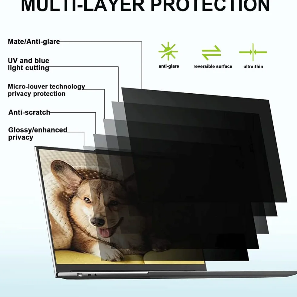Filtr prywatyzujący do notebooków Ekran 15,6 cala 16:9 — ochrona ekranu do laptopów