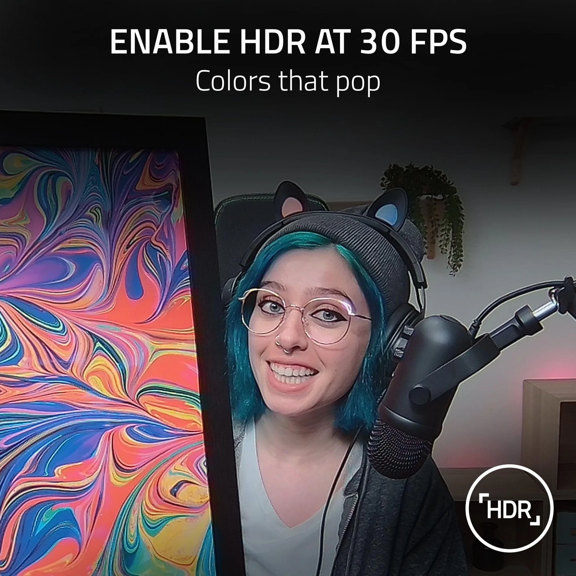 Razer Kiyo Pro kamera internetowa Full HD 1080p 60 FPS HDR Czarny
