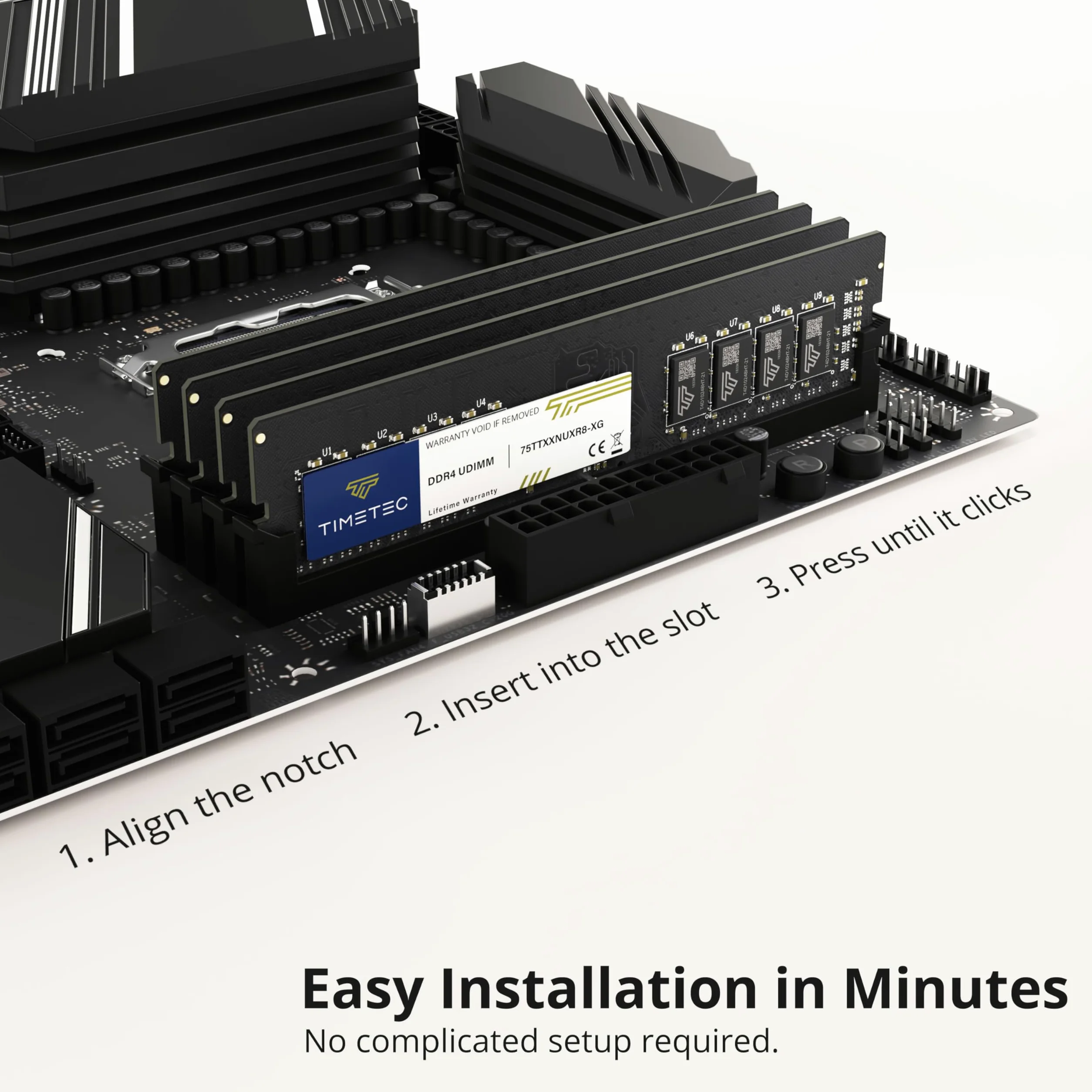 Timetec Premium zestaw 32 GB (2 x 16 GB) DDR4 3200 MHz (lub 2933 MHz lub 2666 MHz) PC4-25600 CL22 1,2 V bez ECC niebuforowany 2Rx8 Dual Rank 288-pinowy UDIMM komputer stacjonarny pamięć RAM moduł