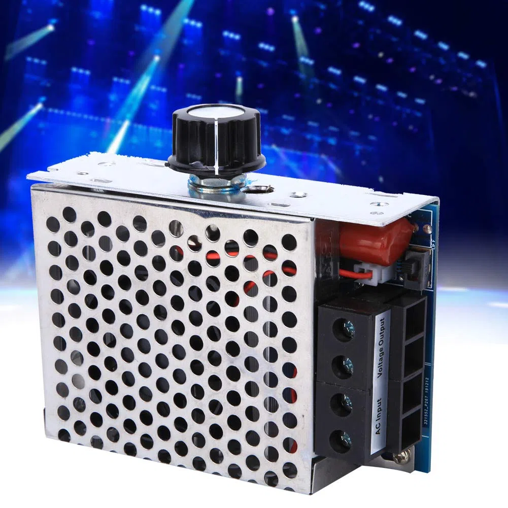 Elektroniczny Tyrystorowy Regulator Napięcia o Bardzo Dużej Mocy 10000 W z Ulepszonym Wentylatorem, Aluminiowa Obudowa do Inżynierii Oświetleniowej, Sterowanie Ogrzewaniem