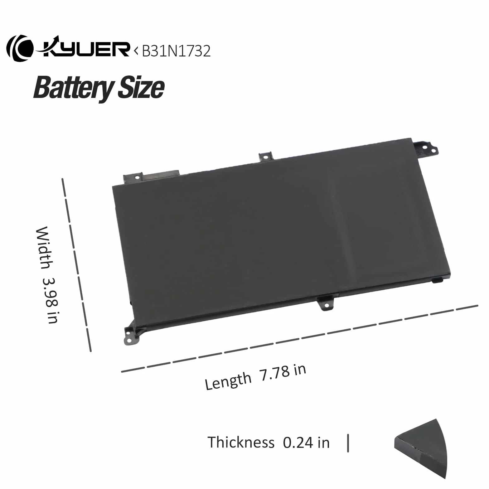 Bateria do Asus Vivobook S14 42Wh B31N1732 S430FA S430FN S430UA S430UAN S430UN S430UF K430F K430FA K430U V430U X430U X430UA X430UN X430UF X430FA X430FN FX571GT FX571LH FX571LI F571GD