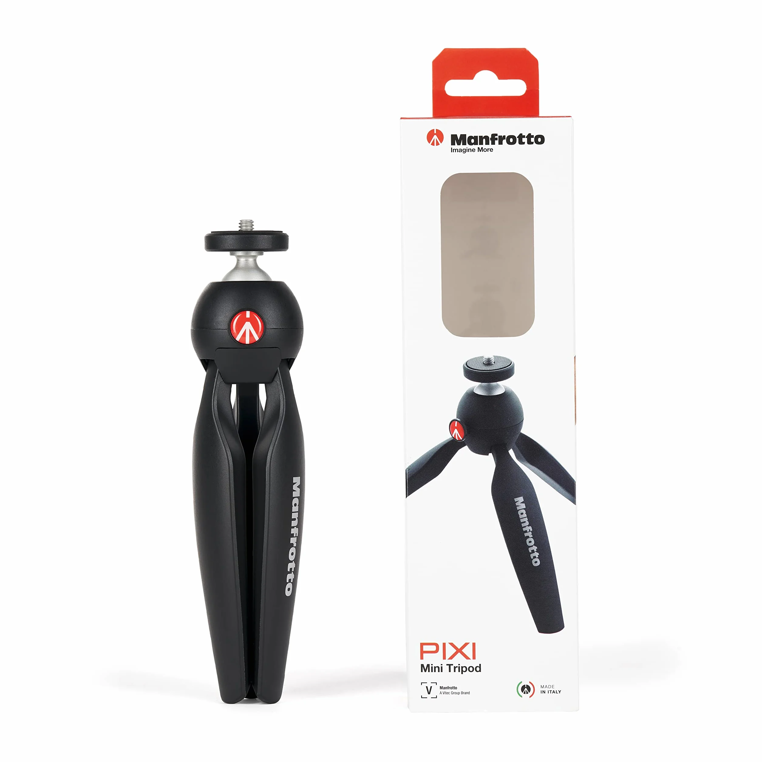 Manfrotto MTPIXIMII-B PIXI Mini Tripod with Handgrip for Compact System Cameras Black Technopolymer Aluminium