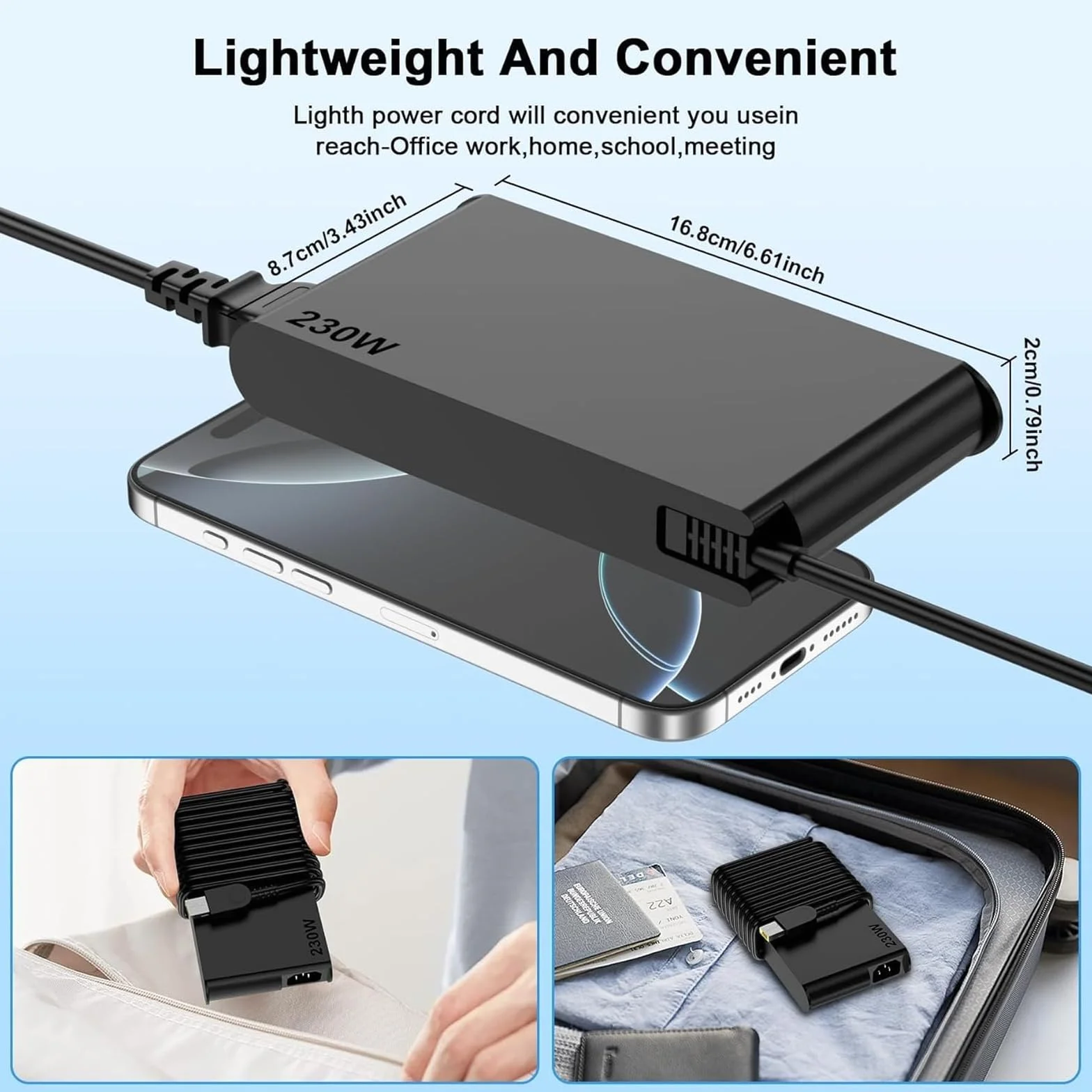Ładowarka do laptopa 230 W do Lenovo ThinkBook 16p Gen 5, ThinkStation P3 P340 P350 P360 Ultra Tiny Workstation, ThinkCentre M90q M80q Gen 2 3 4 Tiny Desktop, Legion Slim 5 5i 7i Gen 9 zasilacz