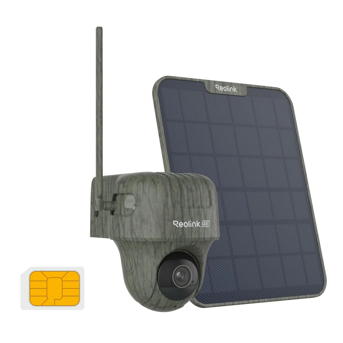 Reolink 4K Kamera Solar 4G LTE do Monitoringu na Zewnątrz z Nożycowym Mechanizmem, Widzeniem Nocnym i Detekcją Ruchu PIR, Rozpoznawaniem Zwierząt, Akumulatorem i Panelem Słonecznym + Karta microSD 32G