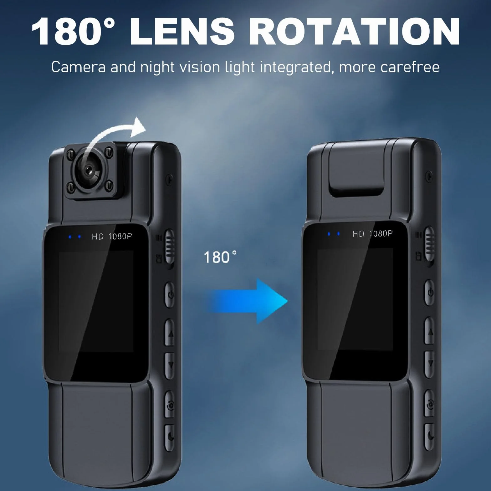 Poręczna Ukryta Kamera, 1080P Small Body Camera, 1080P Night Szerokokątny Klips z Tyłu Typu C Kieszonkowy Aparat ładujący do spotkań z Organami ścigania