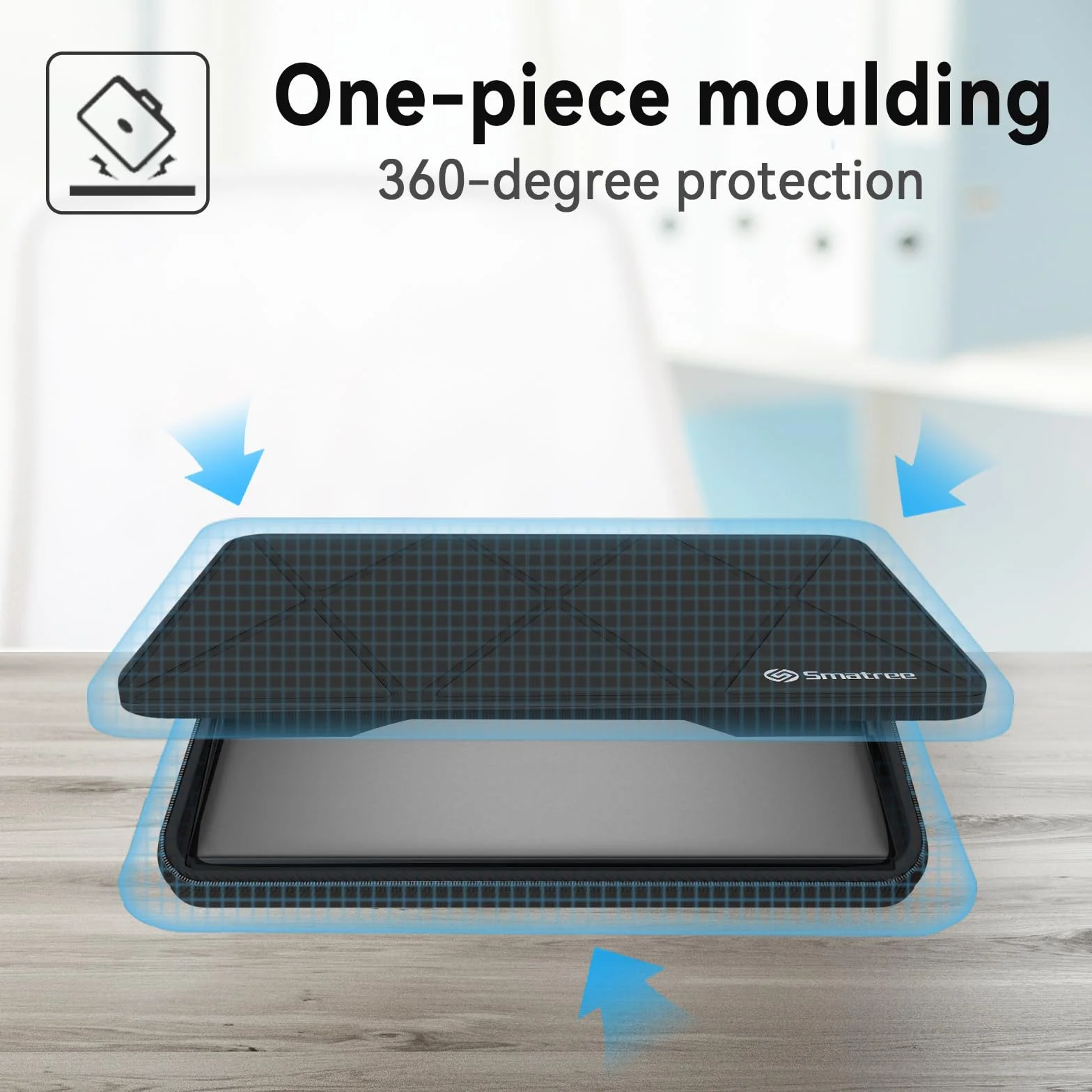 Smatree Twarde etui ochronne EVA kompatybilne z 40.6 cm ASUS Zenbook Pro 16X OLED UX7602, do ASUS ExpertBook B5 B5605 40.6 cm, wodoodporna i antywstrząsowa torba na laptopa (X8283T)