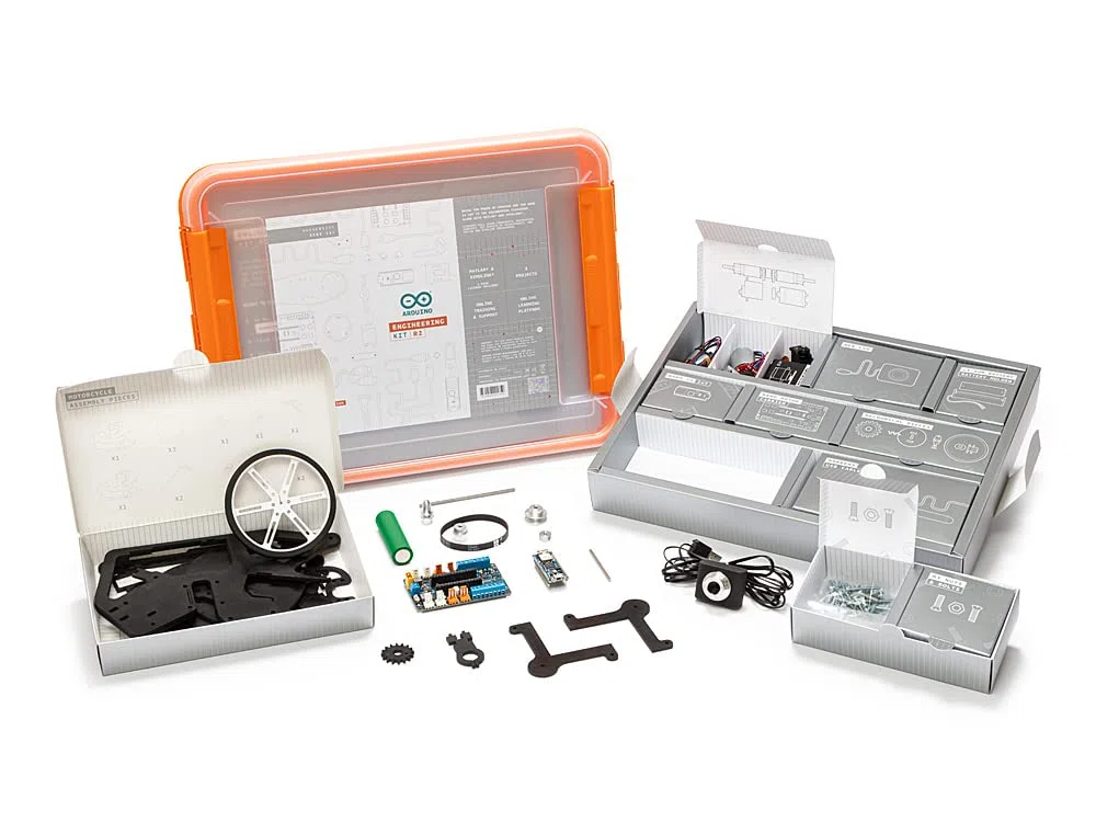 Arduino Engineering Kit REV2 [AKX00022] – zaawansowany zestaw do nauki praktycznej z zakresu inżynierii, robotyki i automatyki z pełnym programem nauczania i projektami z życia wziętymi