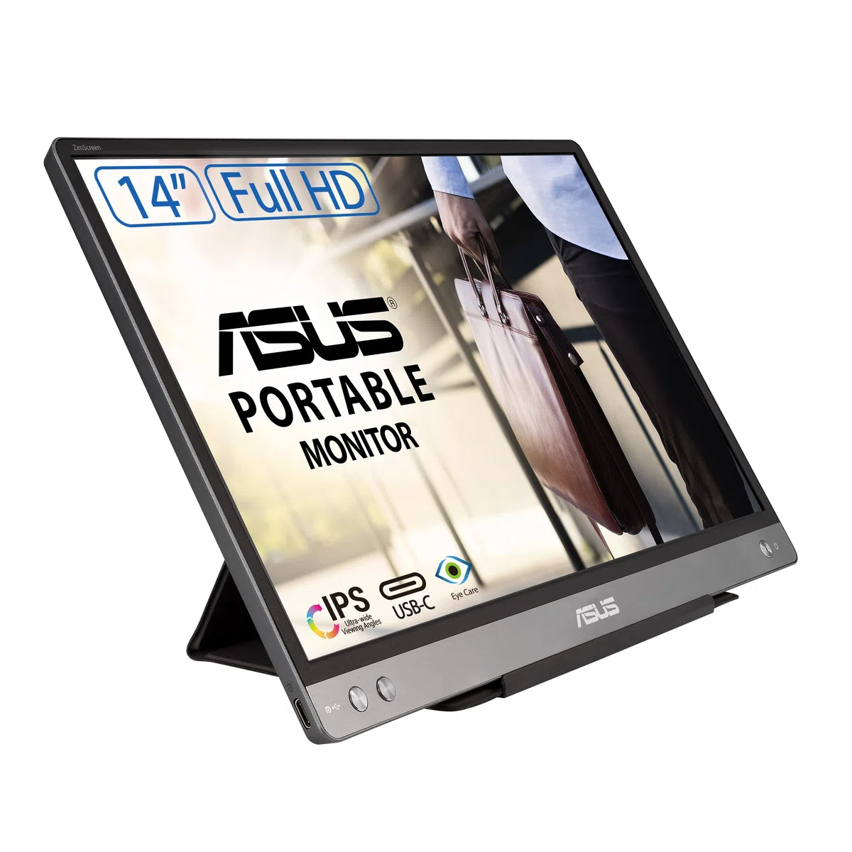 Asus MB14AC ZenScreen 90LM0631-B01170 14", Monitor, Srebrny