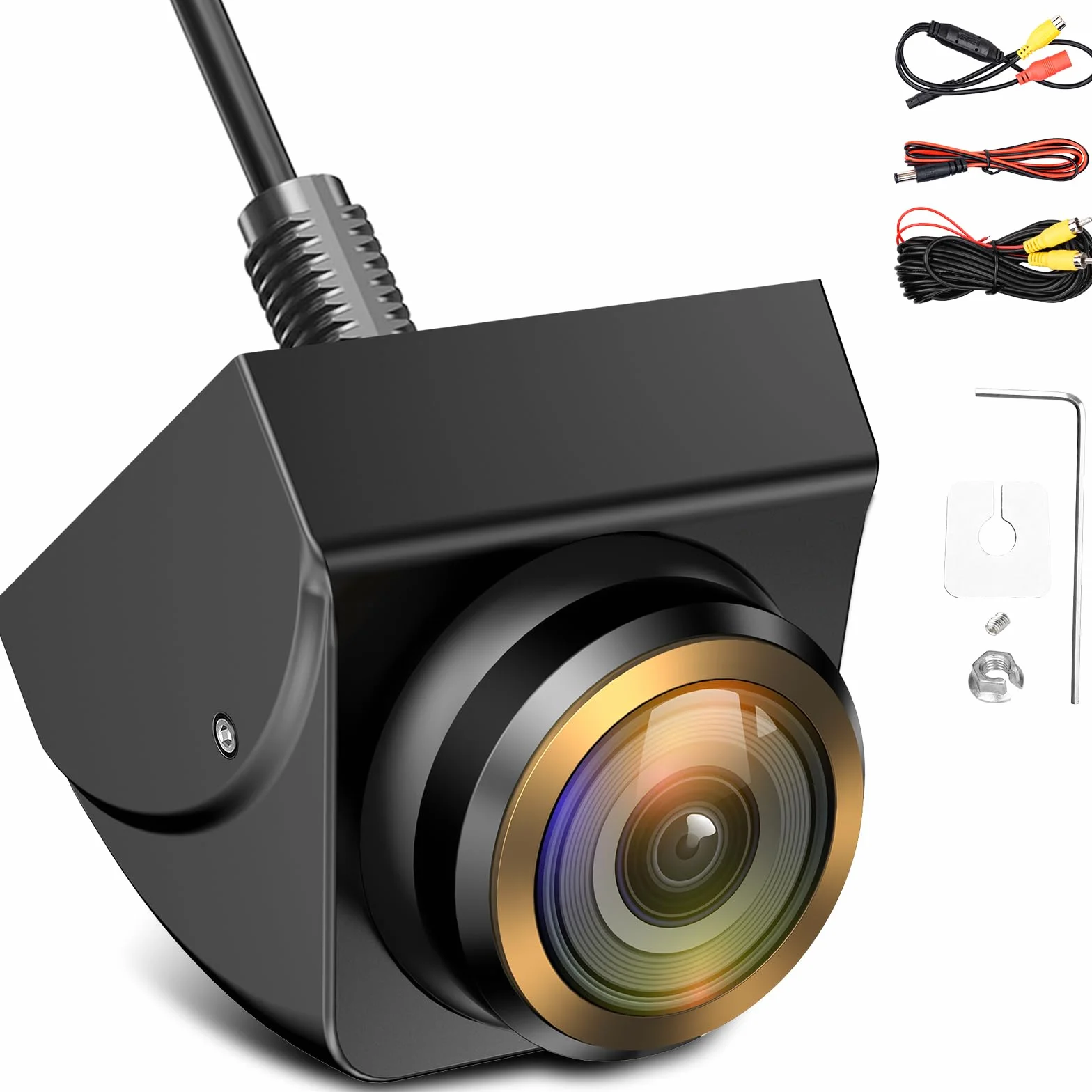 Kamera samochodowa 720P 170° szeroki kąt AHD/CVBS 360° regulowana IP68 wodoodporna noktowizor
