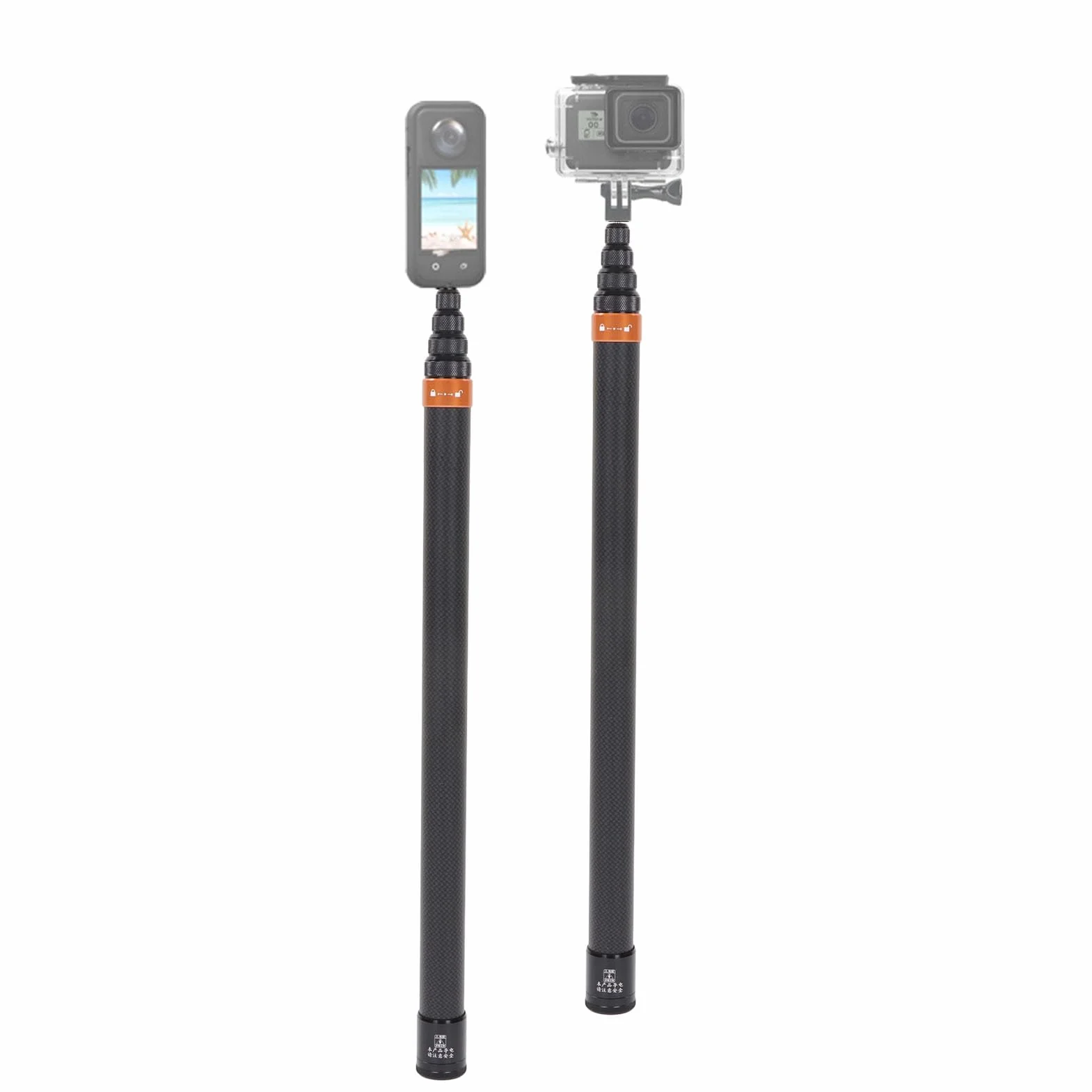 Kamera Sportowa Selfie Stick z Włókna Węglowego Teleskopowy do Insta 360x3, One RS, Go 2