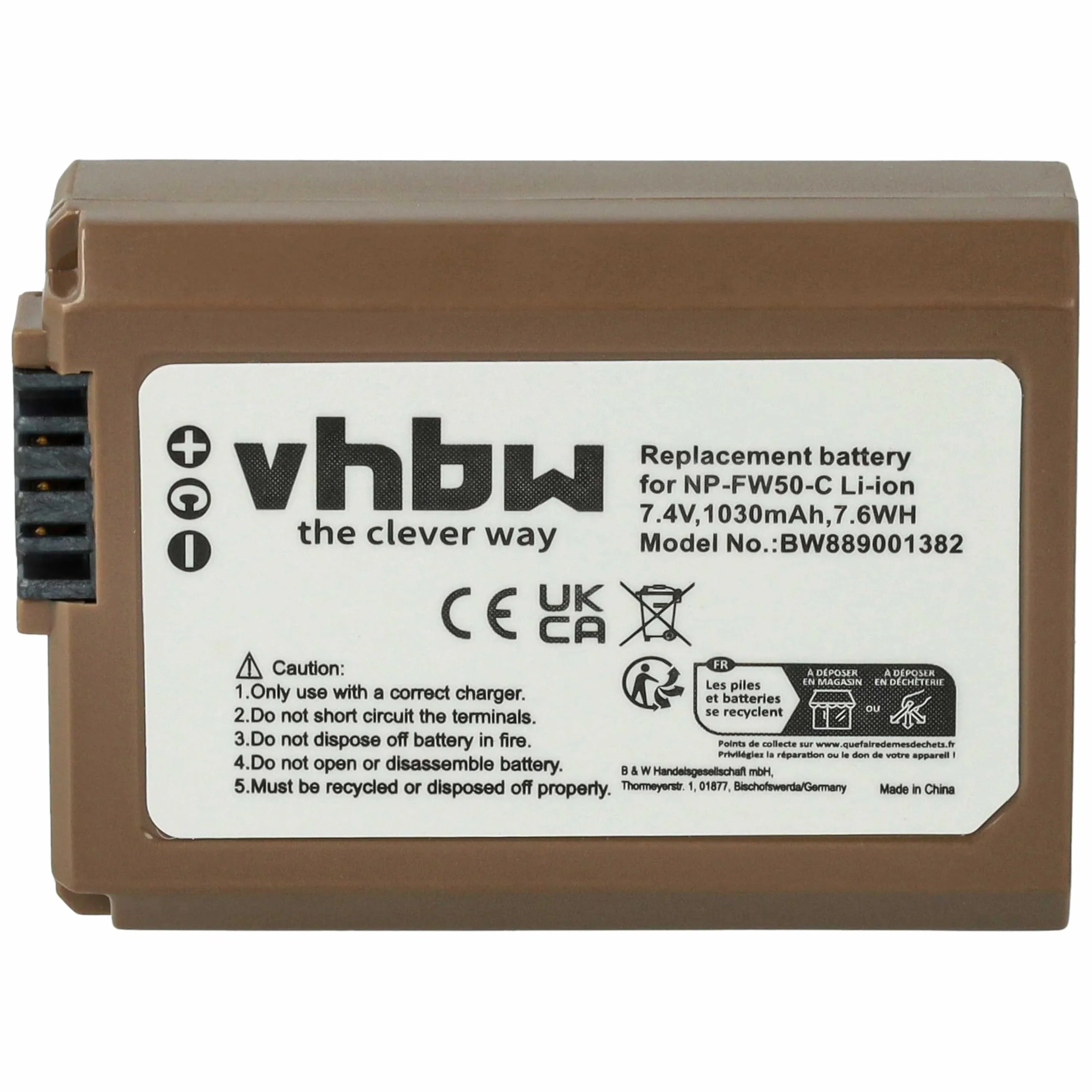 vhbw 3 x bateria kompatybilna z aparatem Sony Alpha NEX-6Y, NEX-7, NEX-6L, NEX-2.7 kg DSLR (1030 mAh, 7,4 V, Li-Ion) + chip informacyjny, gniazdo USB-C