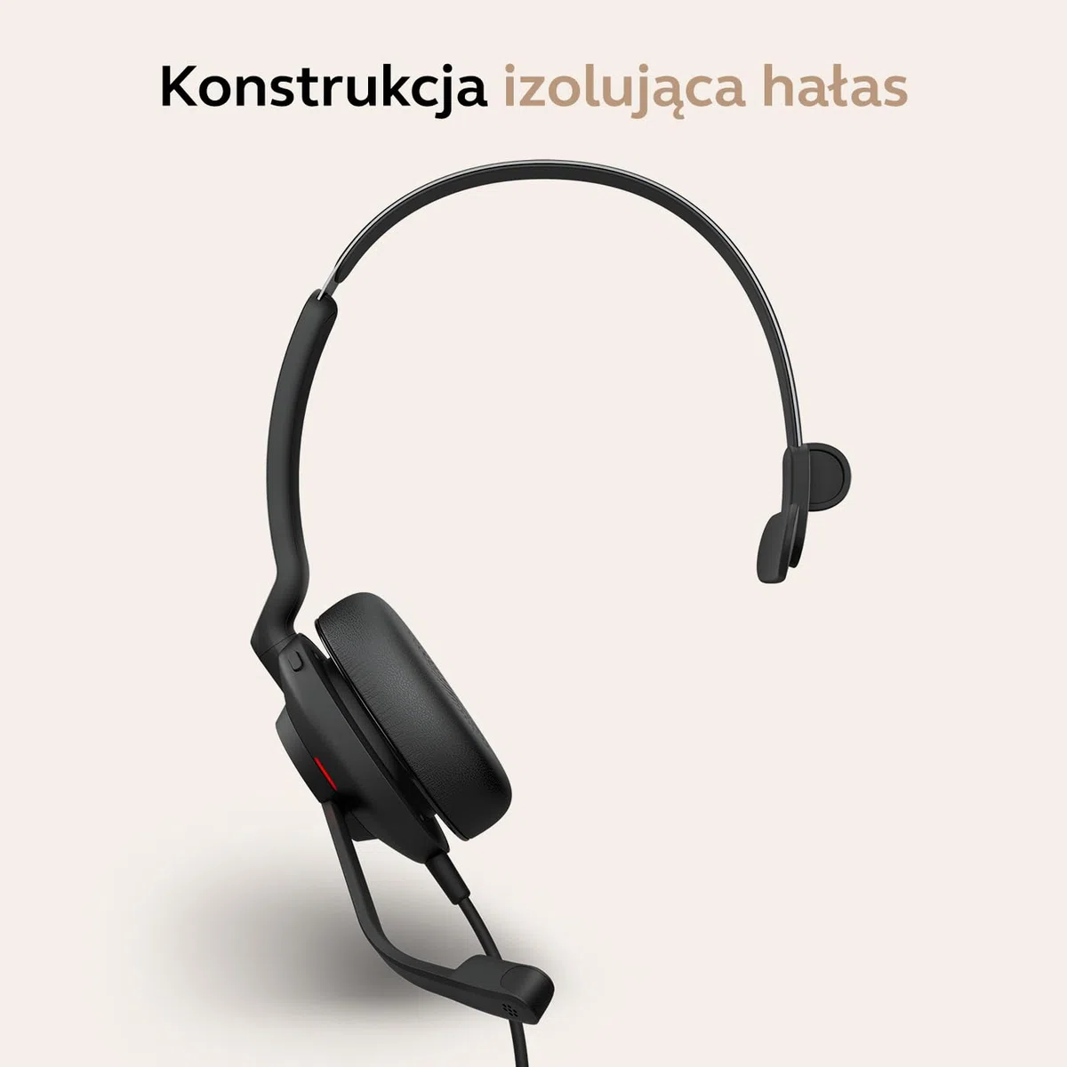 Jabra Evolve2 30 SE telefon On Ear Headset przewodowy mono czarny mikrofon redukcja szumów, redukcja szumów
