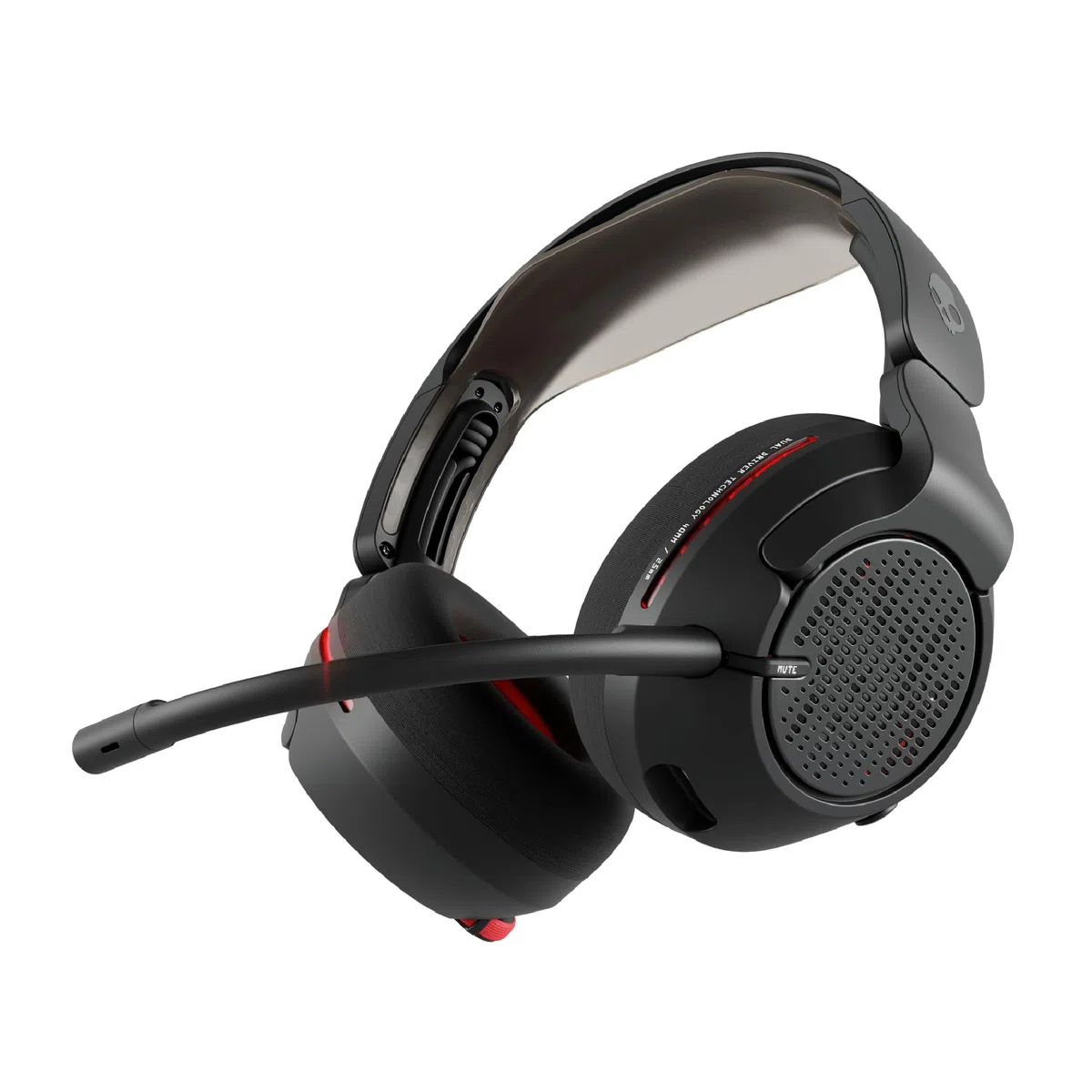 Skullcandy Crusher PLYR 720 Wireless Gaming Headset, Ultimate Immersion and Comfort, THX Spatial Audio and Multi-Sensory Bass, Removable Mic, PC, PlayStation, Nintendo, Multi-Platform - Digi-Black
