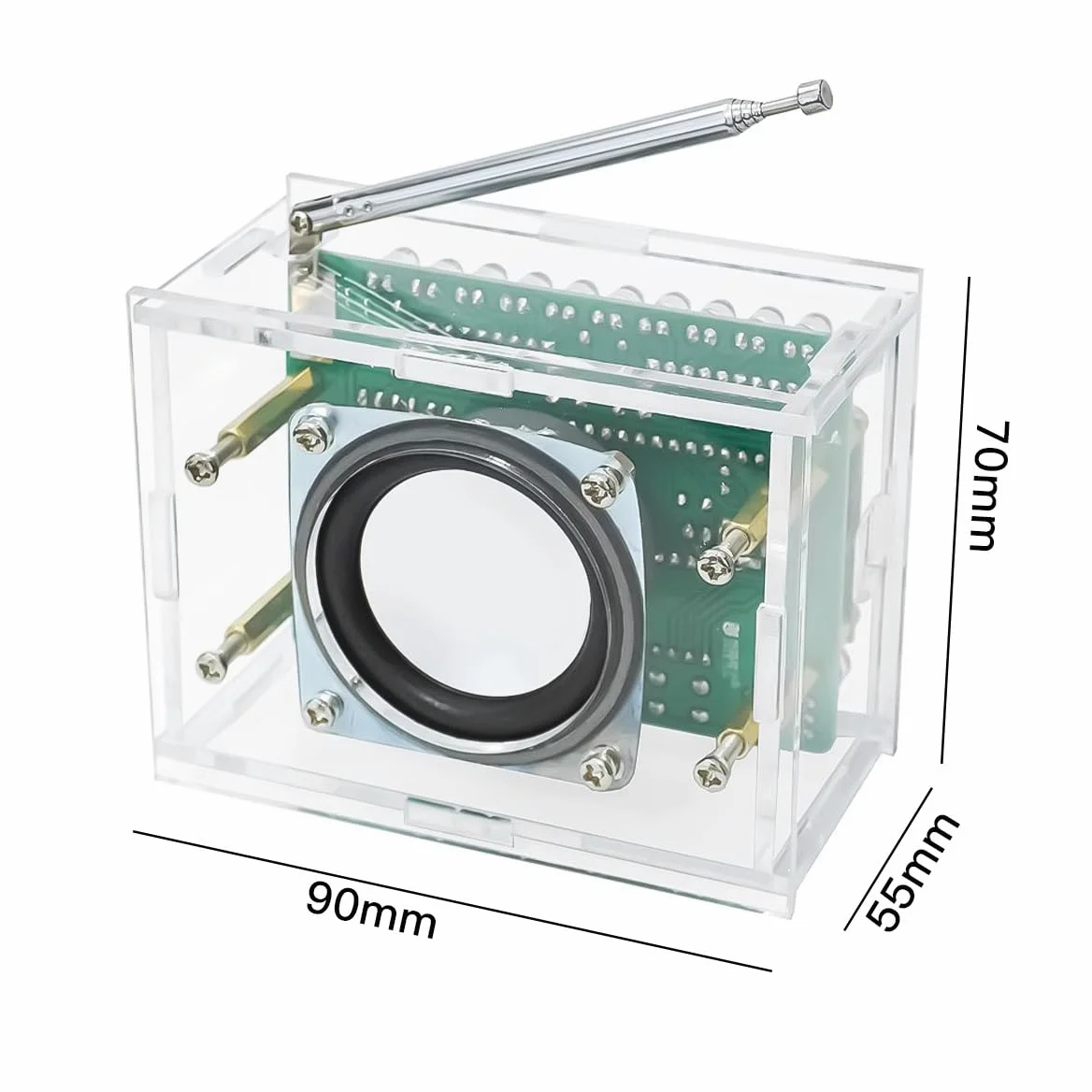 Zestaw radia FM DIY projekty lutowania Radio FM 87-108 MHz zestaw do lutowania wyświetlacz LCD1602 do nauki nauczania STEM edukacja DIY