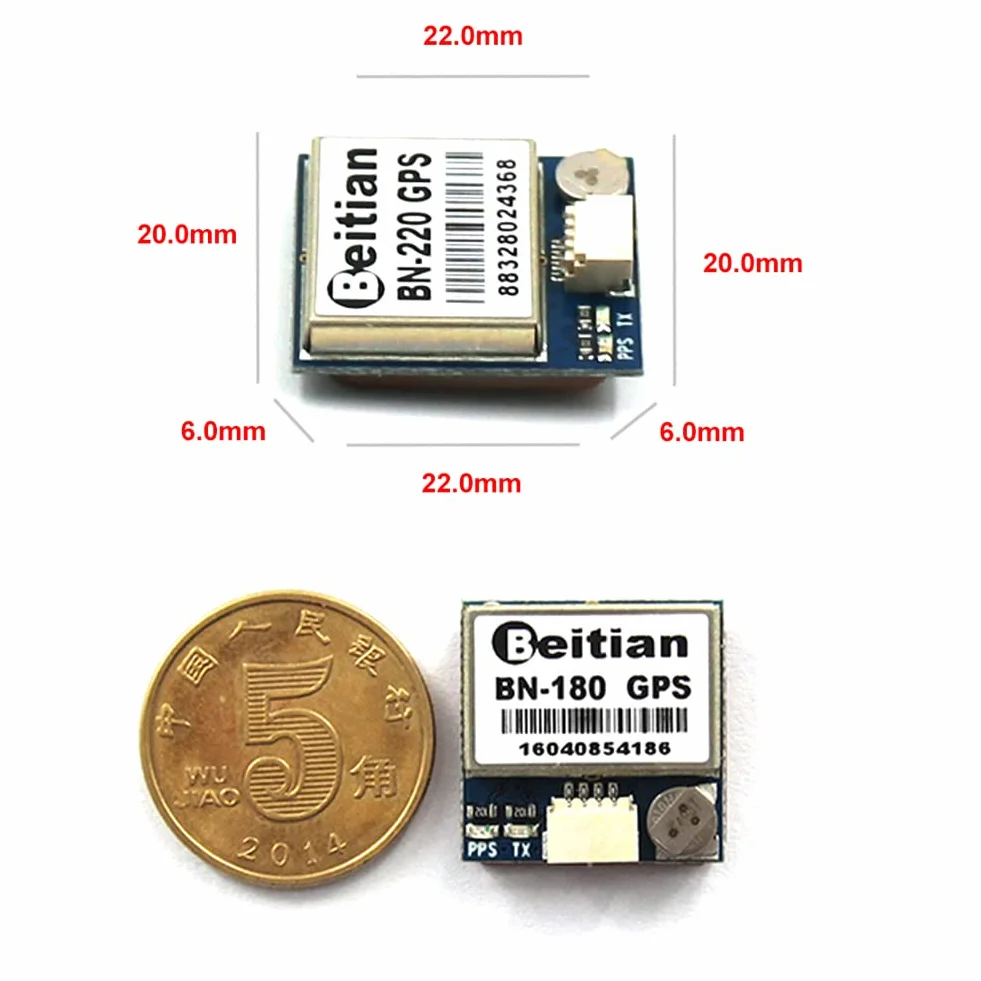 BN-220 Dual GPS GLONASS Moduł Nawigacyjny TTL 9600bps z Anteną Pasyną GPS dla Arduino Raspberry Pi Pixhawk
