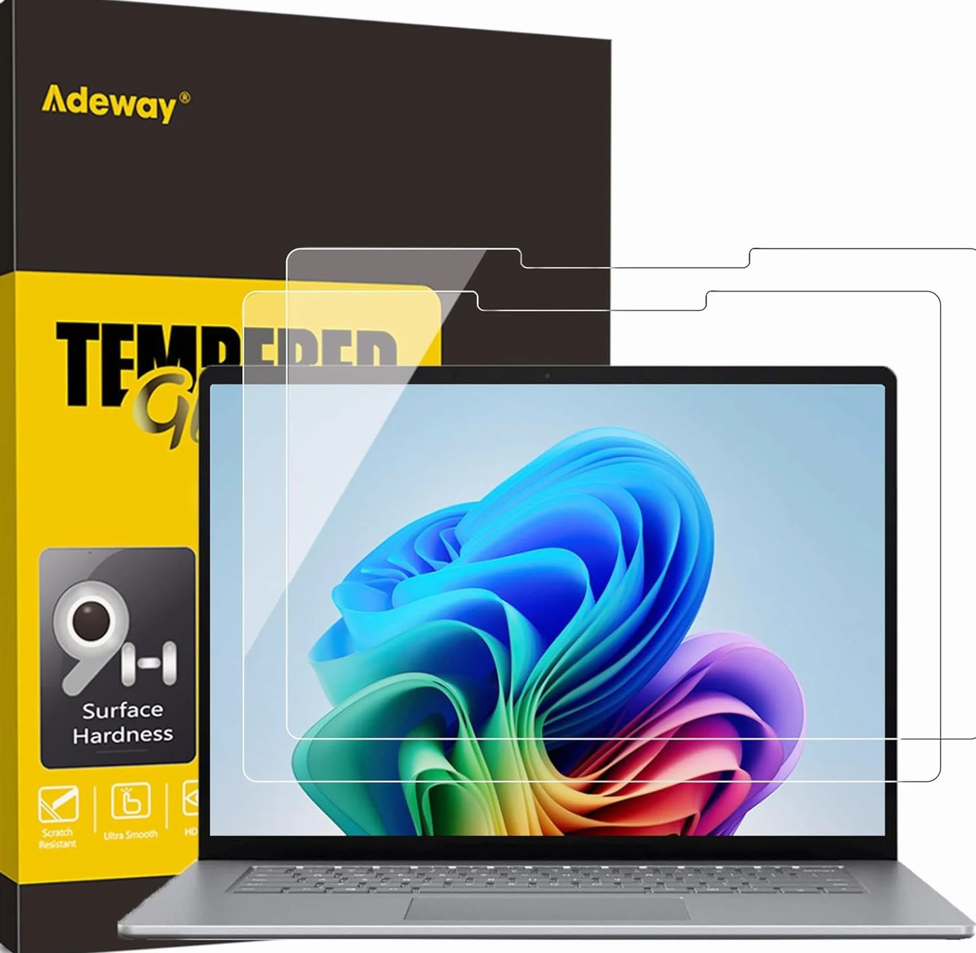 Adeway Ochraniacz ekranu do Microsoft Surface Laptop 7 szkło hartowane 13,8 cala