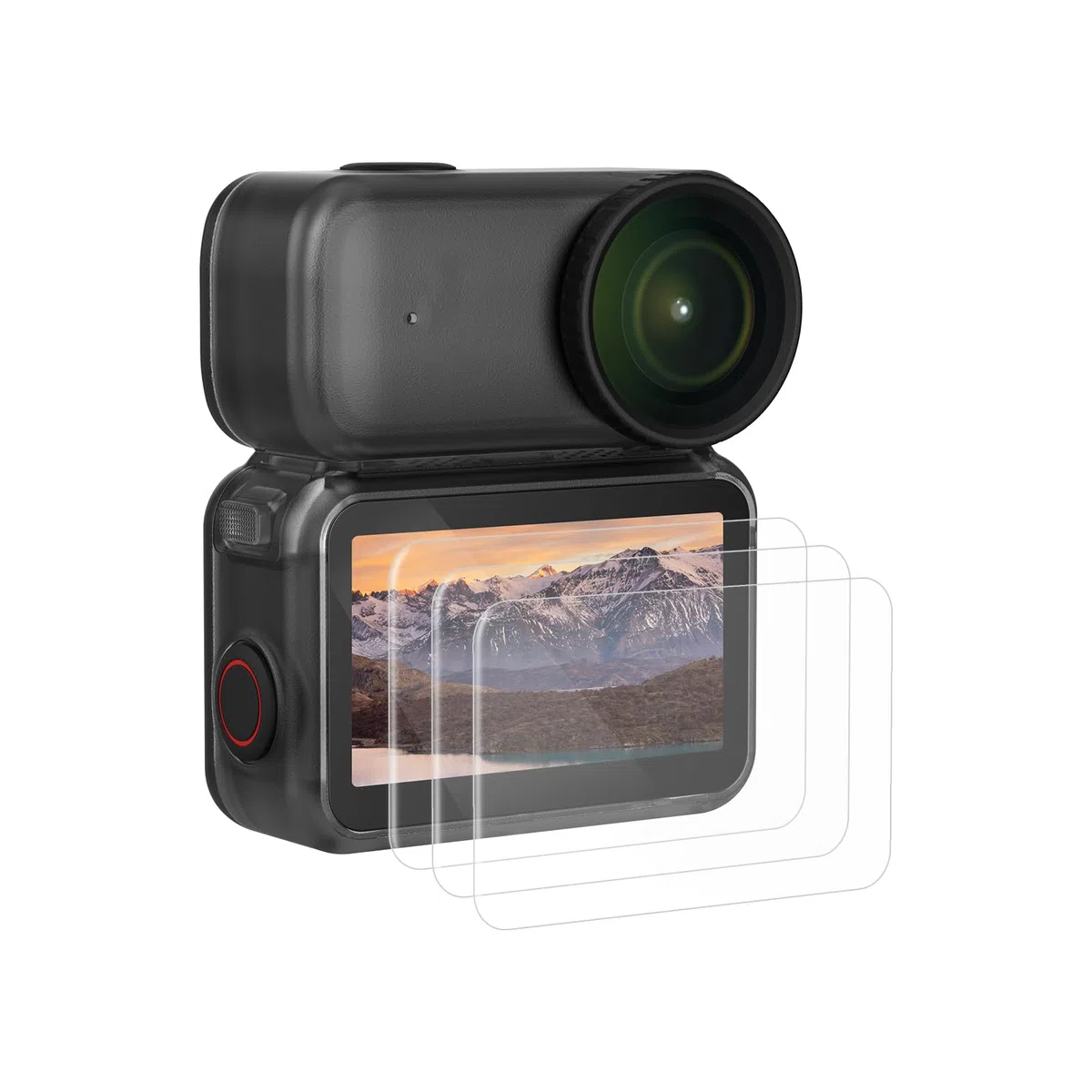 SMALLRIG Zestaw 3 folii ochronnych, szkło hartowane do DJI Osmo Nano, akcesoria do kamer sportowych, ultracienkie i twarde folie ochronne z narzędziem do czyszczenia i ściereczką filtrującą, 5817