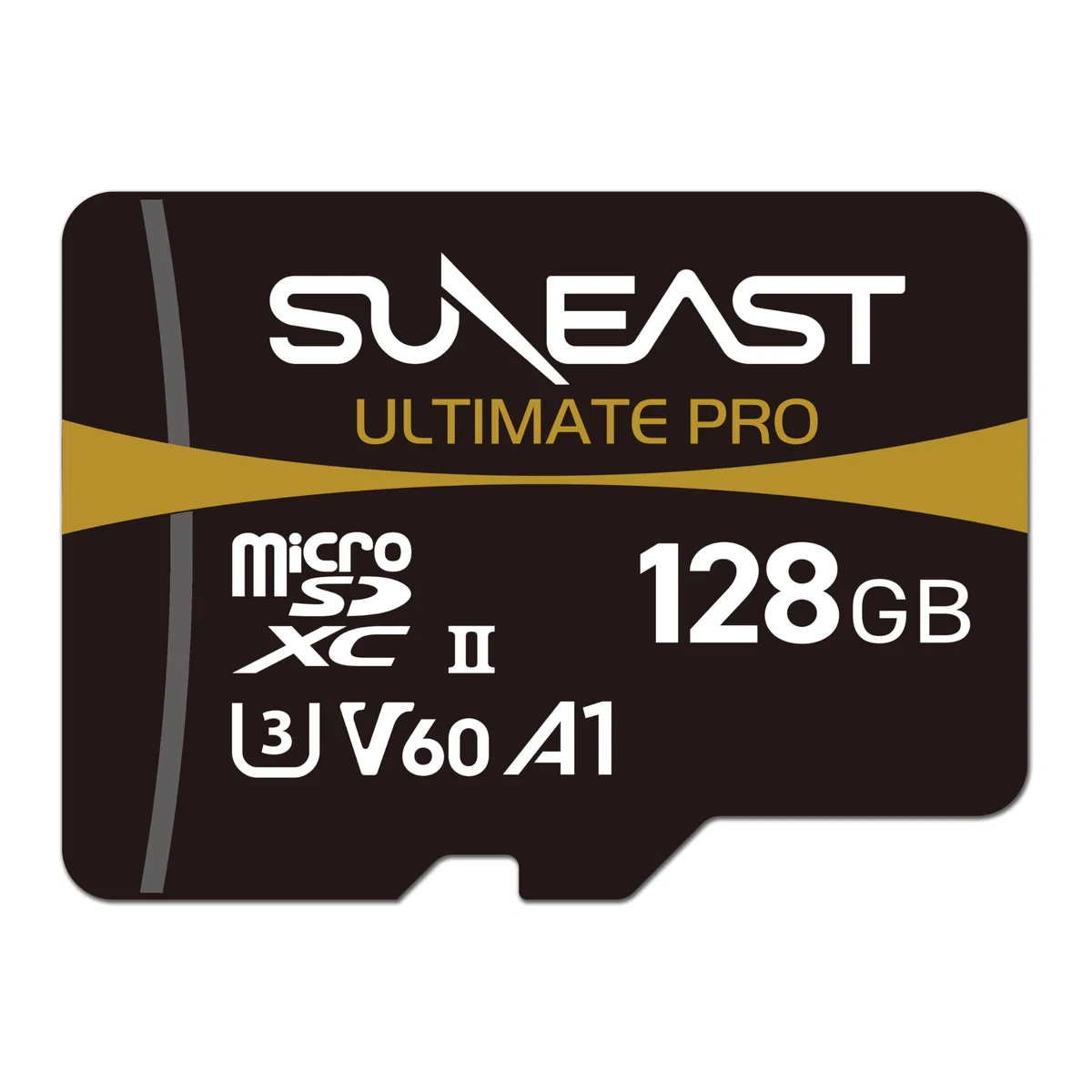 SUNEAST (Japonia) Karta pamięci 128 GB ULTIMATE PRO V60 A1 C10 UHS-II MicroSDXC Odczyt: 280 MB/s Zapis: 100 MB/s dla kamer wideo/akcji/dronów 4K