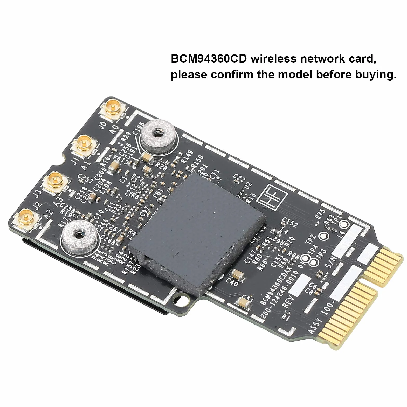 BCM94360CD 802.11ac bezprzewodowa karta sieciowa, karta sieciowa BT4.0 PCIe, moduł karty WiFi Bluetooth do laptopa 27 cali