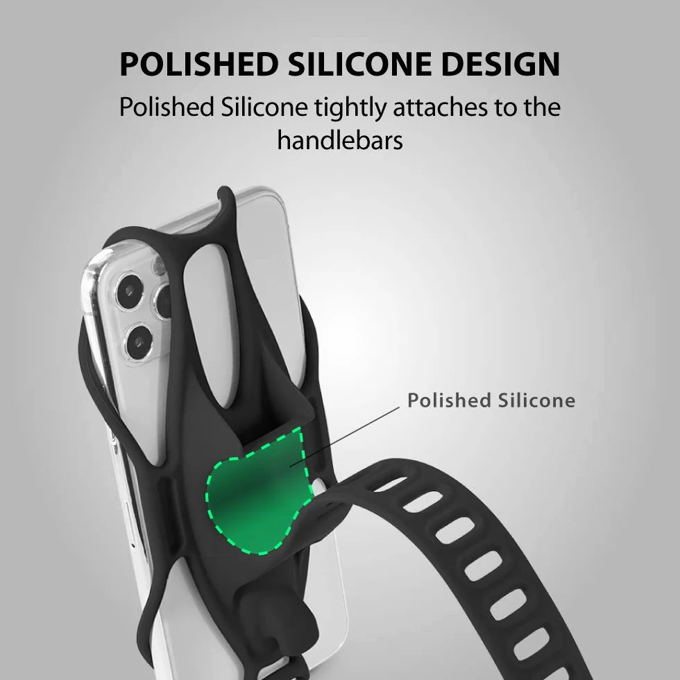 Bone Uchwyt na Telefon Velo Bike Tie 3 Port Phone Velo Czarny