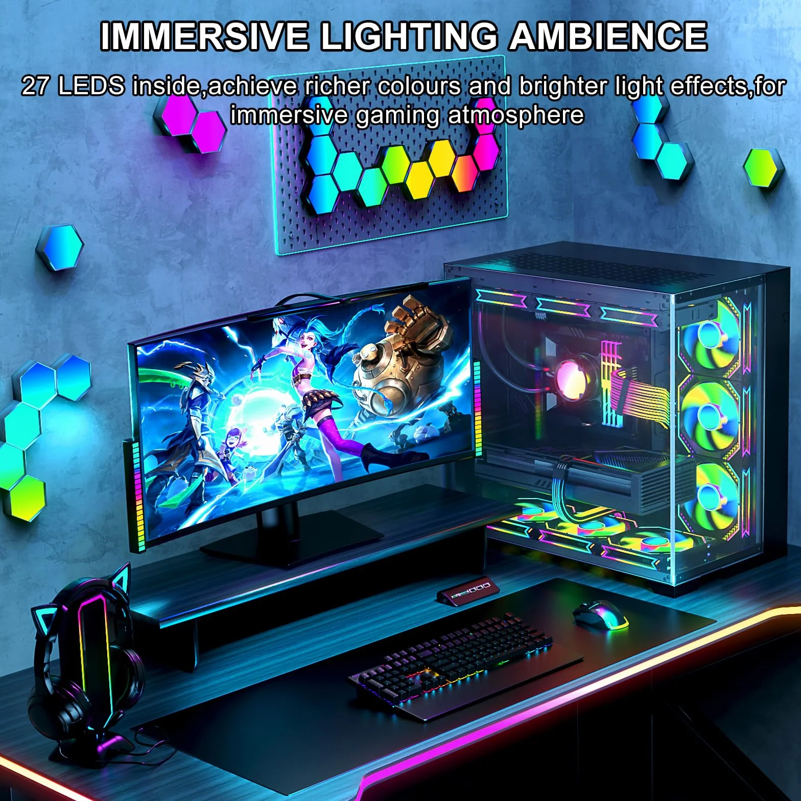 Sirlyr 8-pinowy kabel PCIE RGB, jasne kable GPU ARGB przedłużacz do RTX 3060 4060 4070 Radeon RX 6600 580 zasilacz karty graficznej 5V3Pin PC obudowa akcesoria czarny