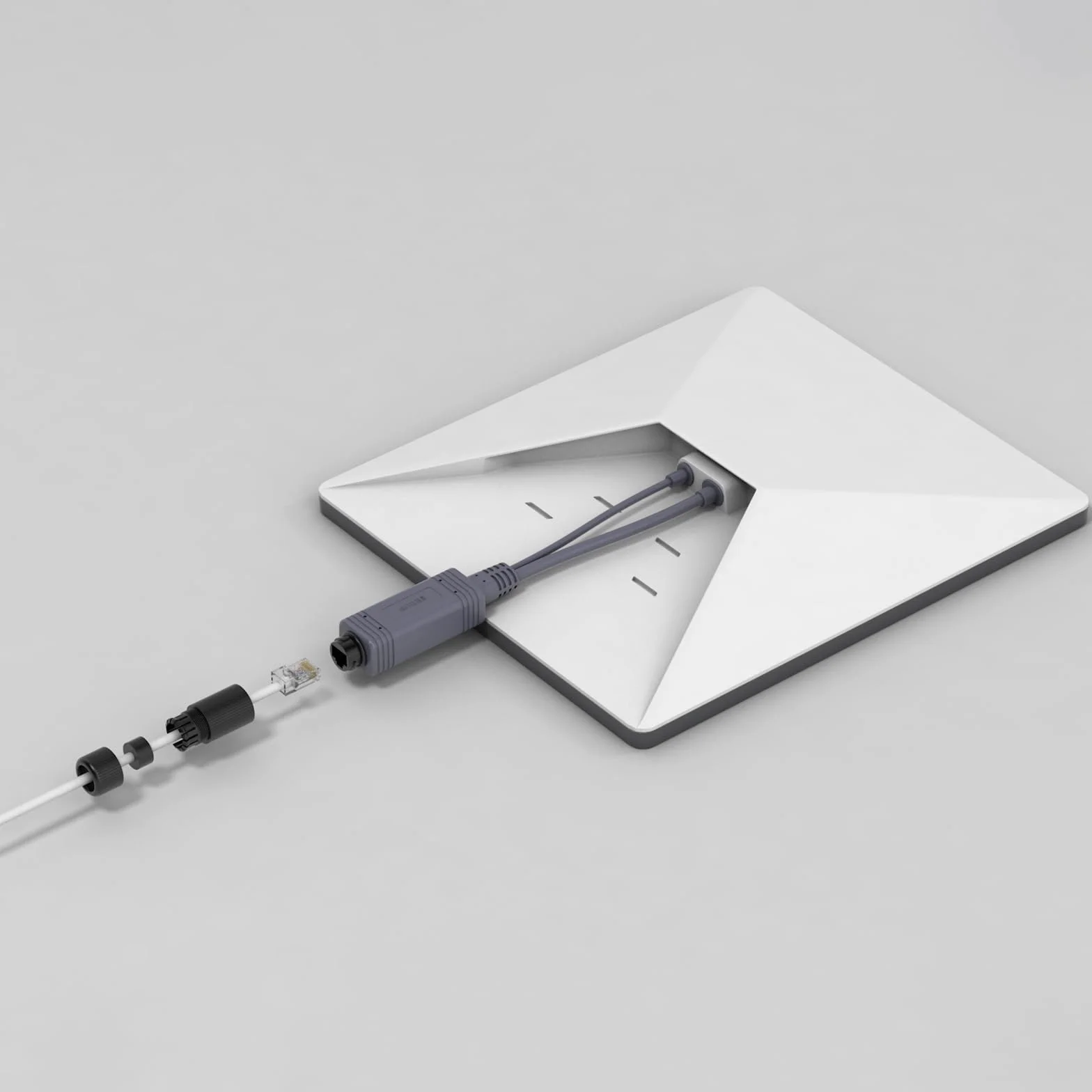 Starlink Mini Splitter IP68 wodoodporny kabel Ethernet Starlink z rozdzielaczem adaptera Starlink RJ45 i DC do Mini Starlink Dishy, idealny do użytku wewnątrz i na zewnątrz