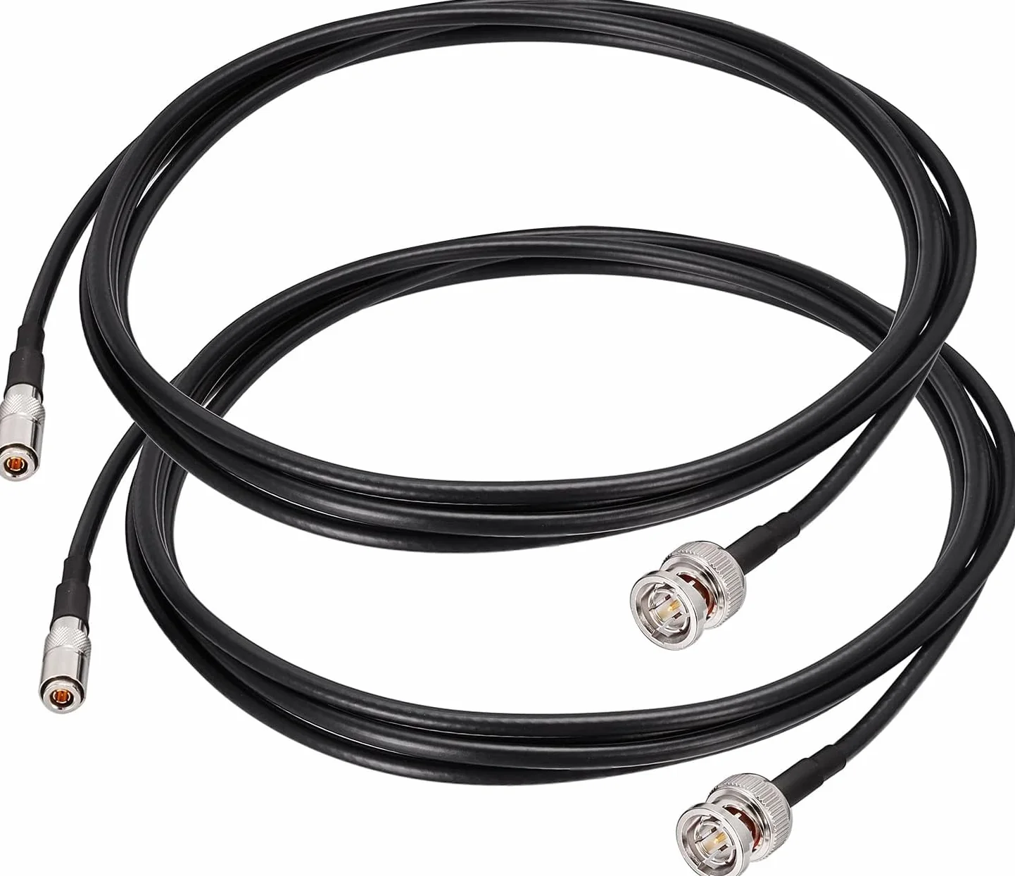 Superbat Kabel SDI 2,3 m DIN 1,0/2,3 męski do BNC Męski kabel Belden 1855A 75 omów 3G/6G/12G HD-SDI Niski stratny cyfrowy kabel wideo do kamery wideo, monitora wideo Assist 4K (2 sztuki)