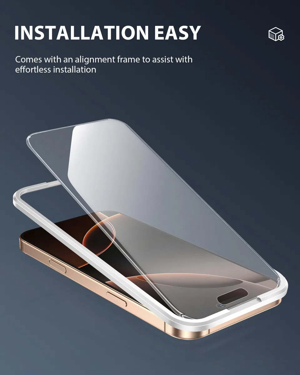 GIGIKISS 2-pak dla iPhone'a 16 Plus/iPhone 15 Plus matowa osłona ekranu 17.0 cm, antyrefleksyjna osłona ekranu ze szkła hartowanego, łatwa instalacja