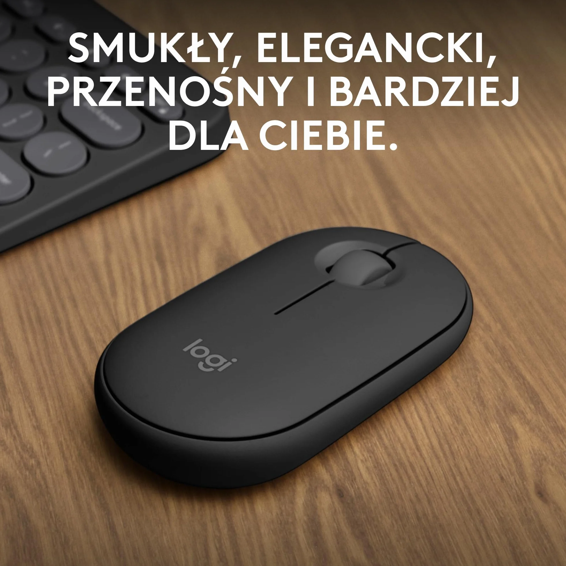 Logitech Pebble 2 M350s Bezprzewodowa Mysz Bluetooth Smukła Lekka Grafit