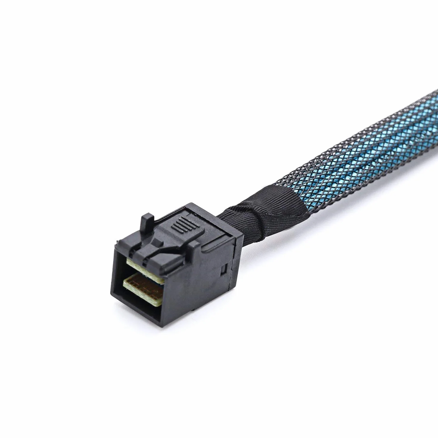 SFF-8643 Wewnętrzne złącza Mini SAS HD na (4) 29-pinowe złącza SFF-8482 z portem zasilania SAS 15-pinowym kablem 12 GB/S (1 m)