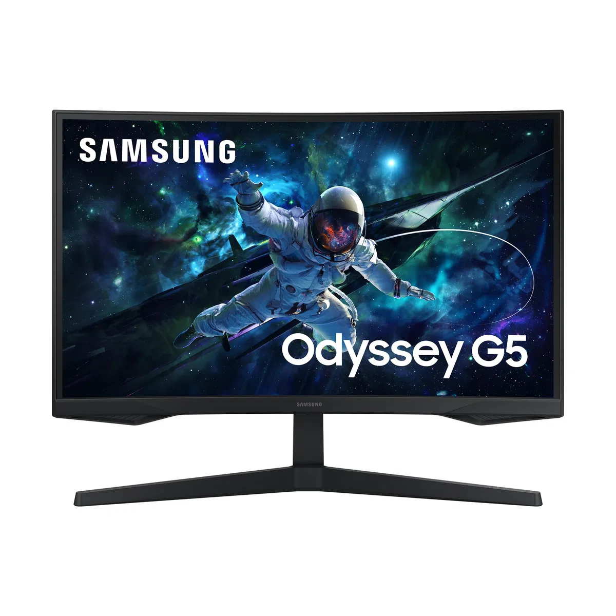 Samsung Wyświetlacz 27' Gaming Odyssey G55C czarny 165 Hz 1ms 2560x1440 VA Zakrzywiony 1000R 300cd/m² 2500:1 HDR10 HDMI Displayport AMD FreeSync Podstawa odchylana