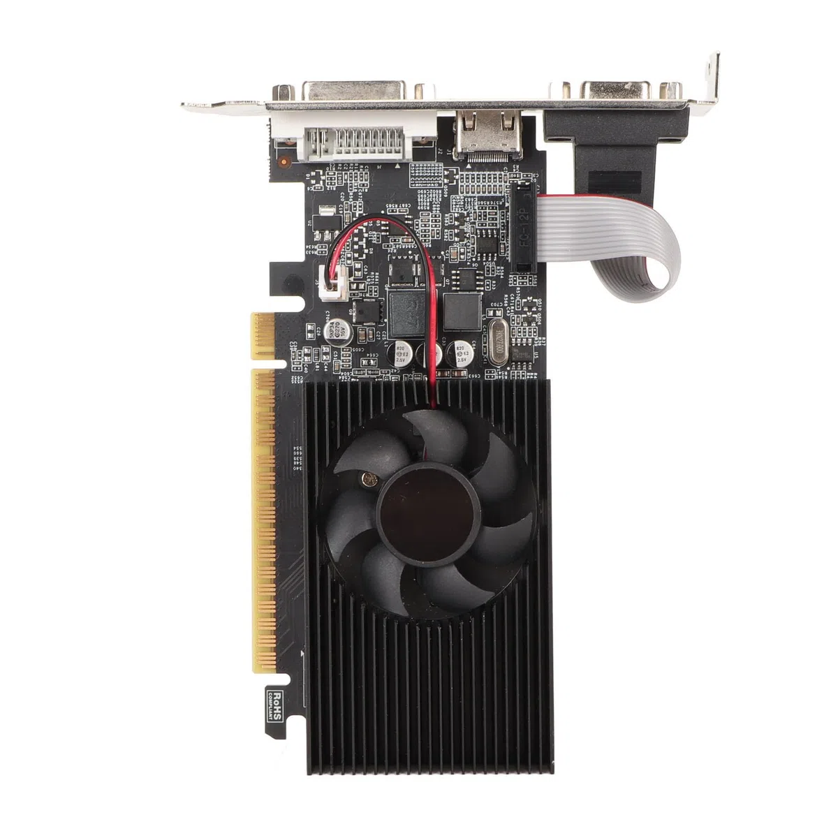 GT730 4 GB Karta Graficzna do Gier, 4 GB DDR3 128-bitowa Dyskretna Karta Graficzna, 700 MHz 500 MHz, PCI Express 2.0 X 16, VGA DVI HDMI, z Cichym Wentylatorem Chłodzącym, do