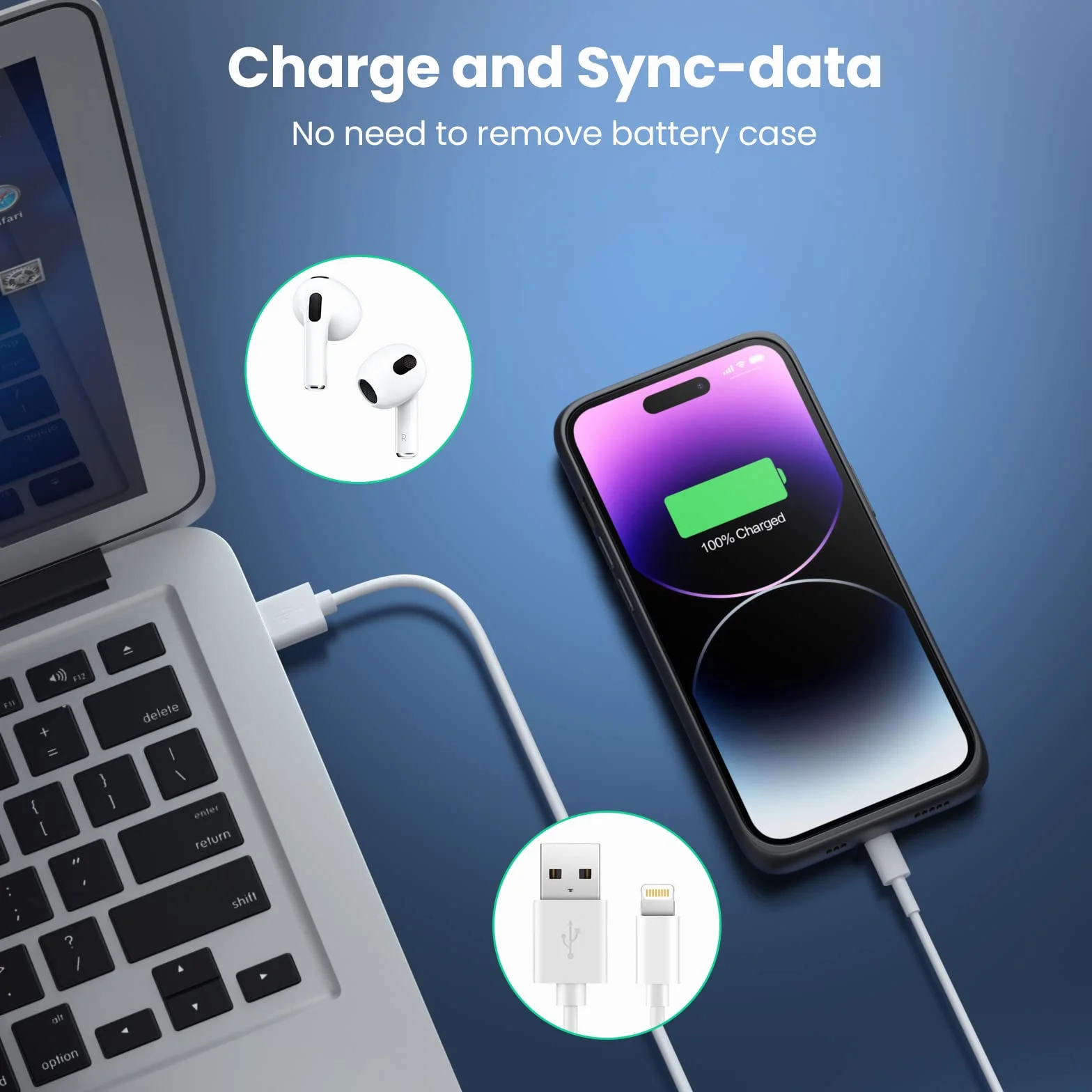 Etui z akumulatorem iPhone 14 Pro 7200 mAh przenośna ładowarka