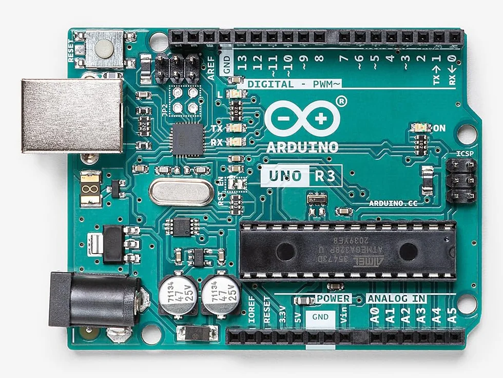 Arduino Uno REV3 [A000066] – mikrokontroler ATmega328P, 16MHz, 14 pinów cyfrowych I/O, 6 wejść analogowych, 32KB Flash, łączność USB, kompatybilny z Arduino IDE do projektów DIY i prototypowania