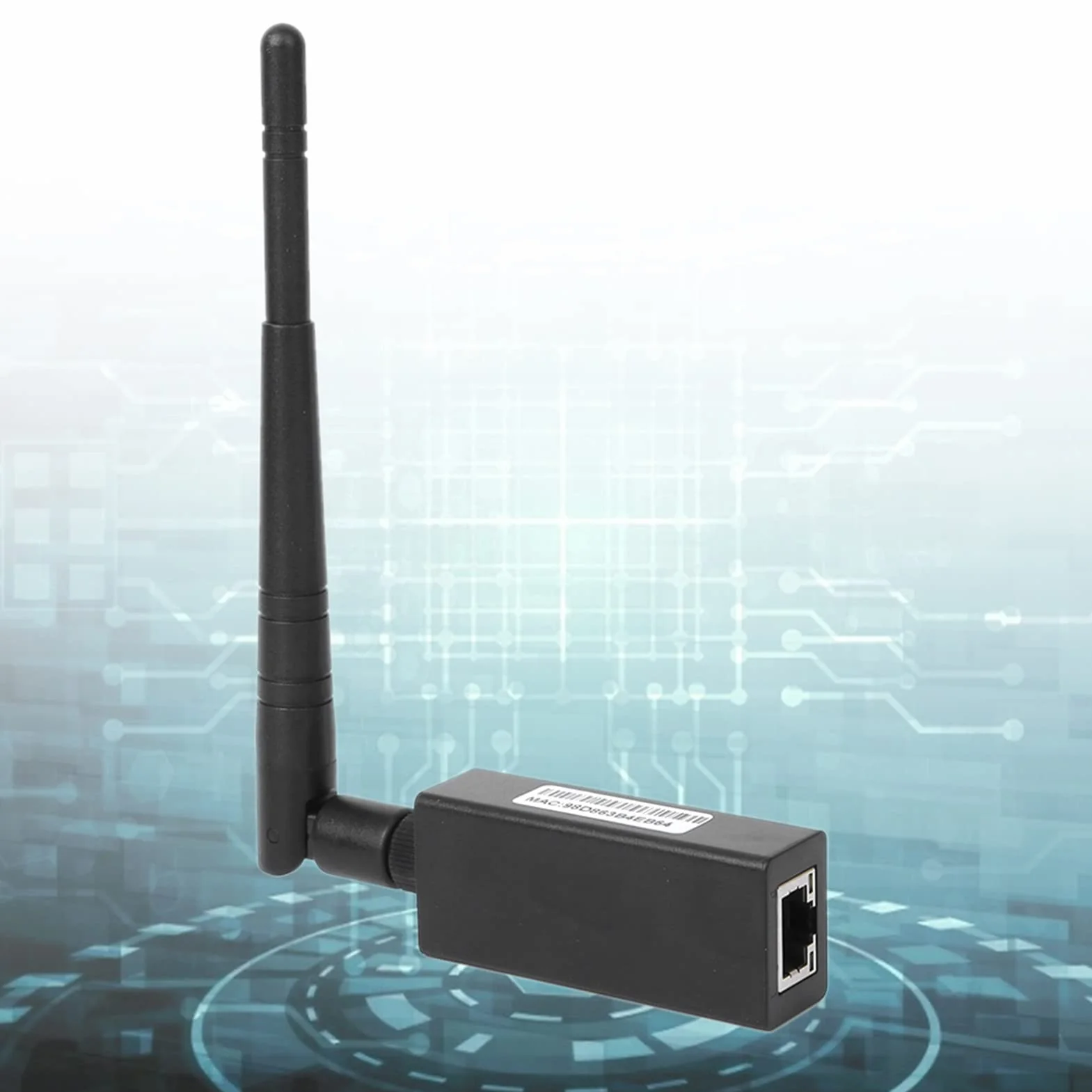 WiFi Konwerter Szeregowy z RJ45 i Anteną Zewnętrzną - Bezprzewodowy Modbus Konwerter dla Urządzeń Przemysłowych, Łatwe Podłączanie Sieciowe, Wysoka Kompatybilność